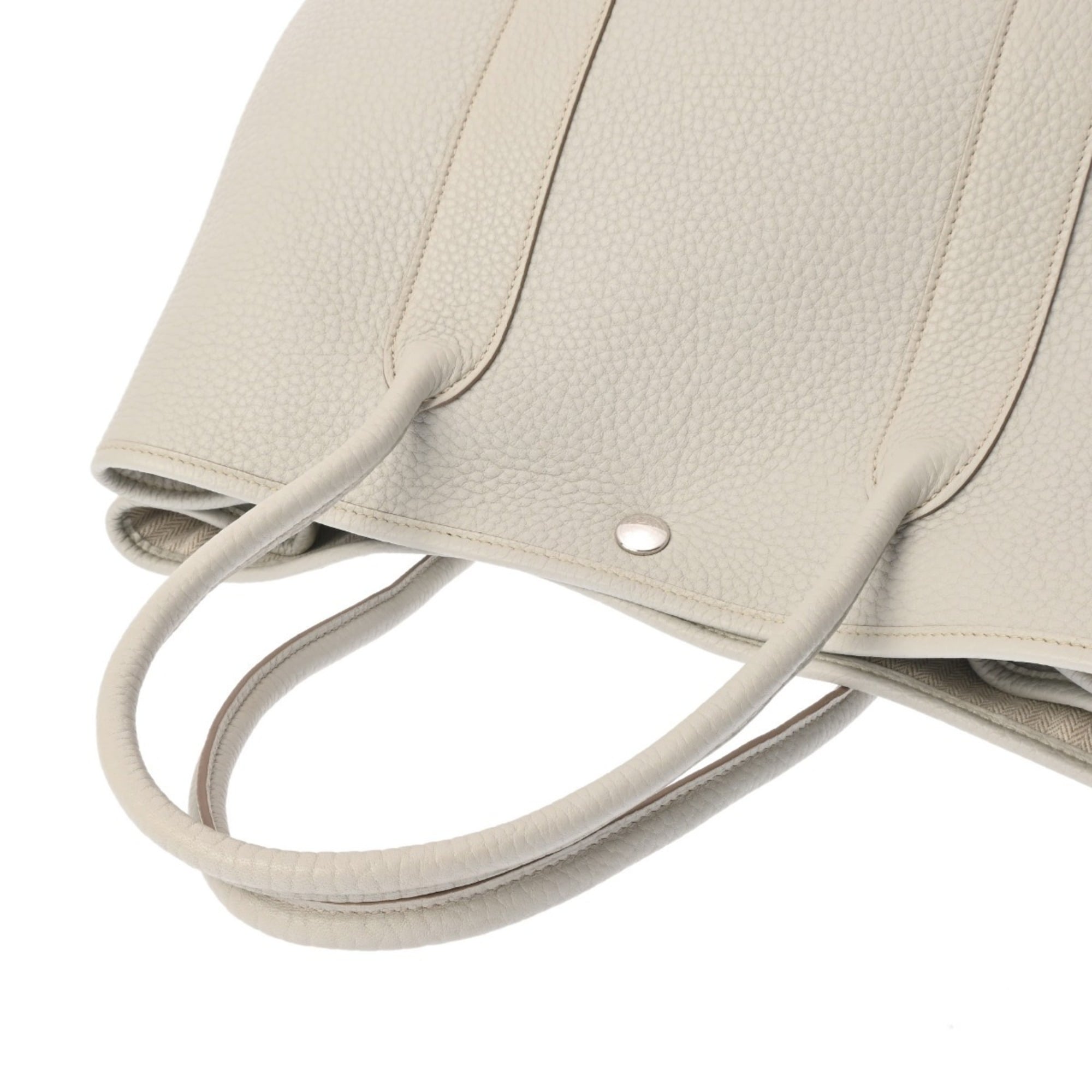 Hermes Pearl Gray Negonda Leather Handbag (Pre-Owned)