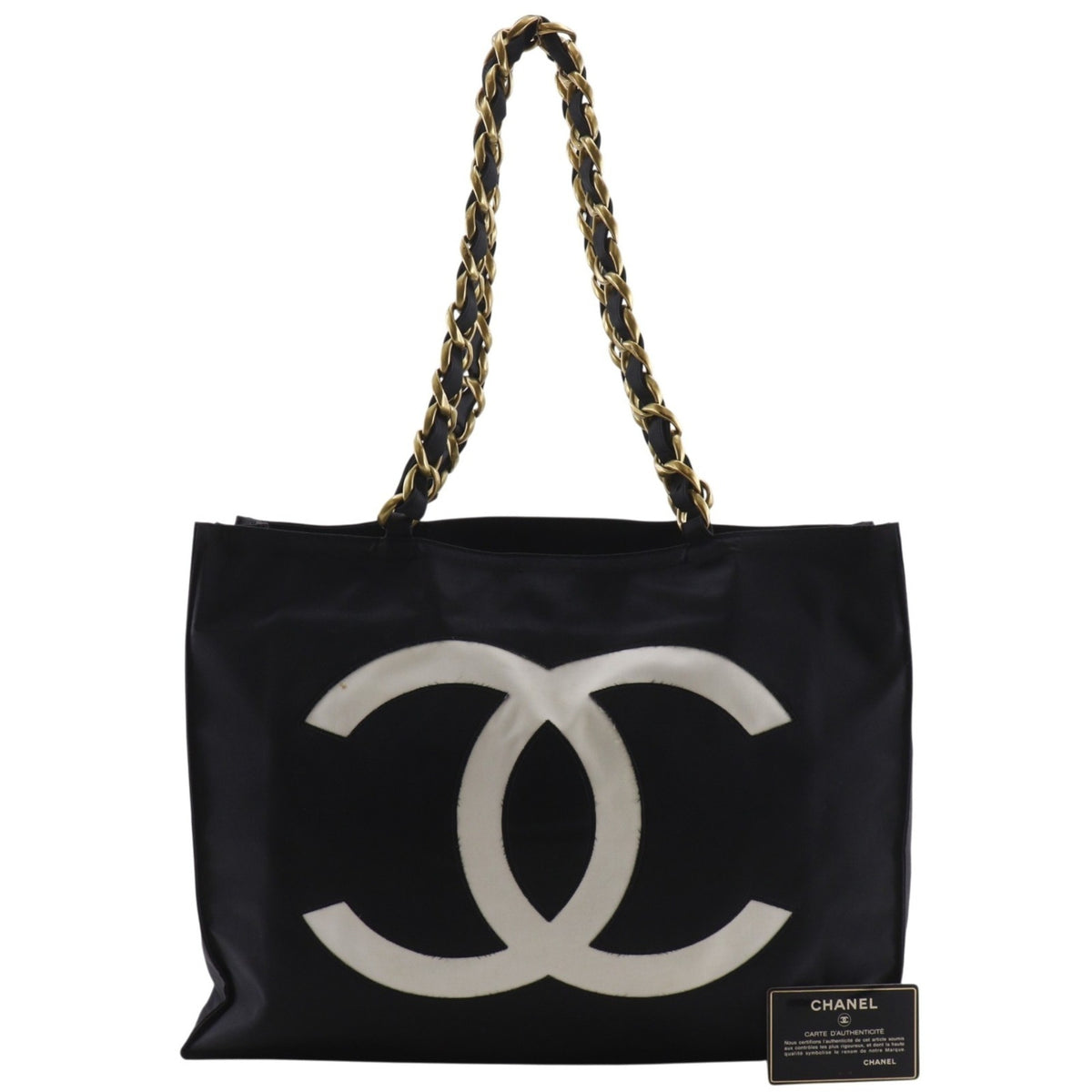 Chanel Black Nylon Tote Bag (Pre-Owned)