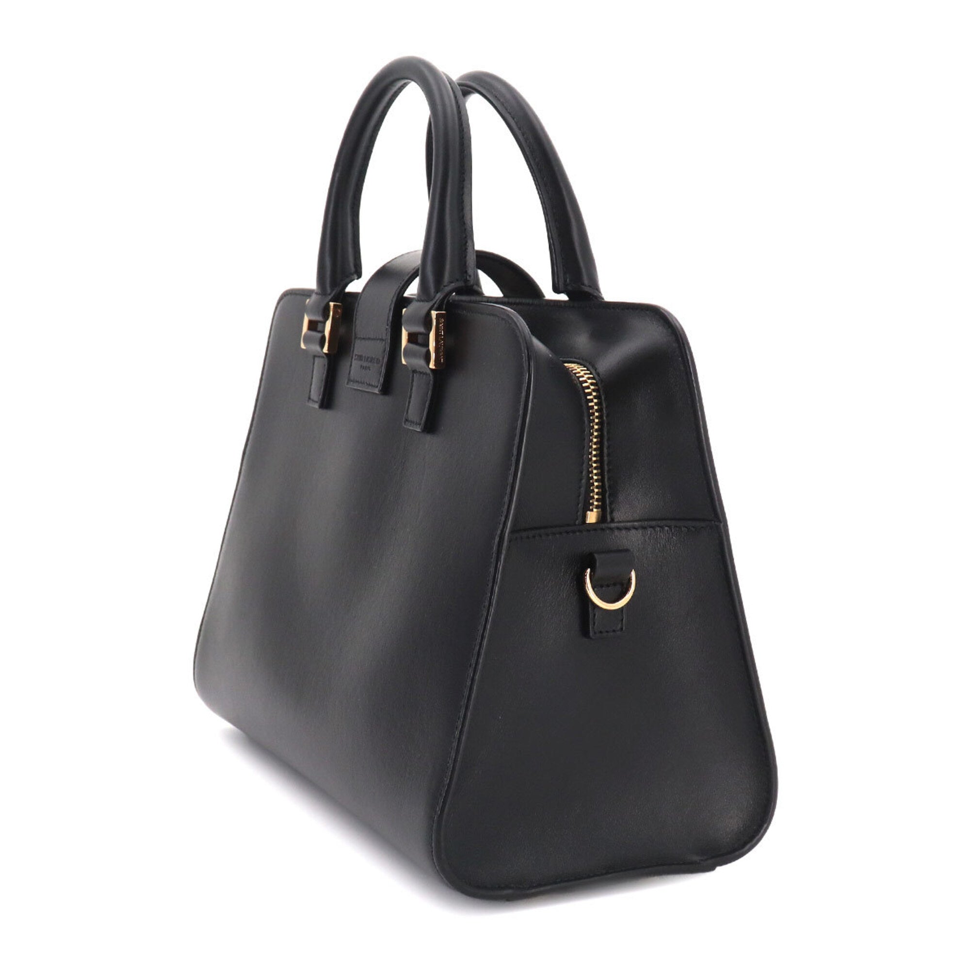Saint Laurent Black Leather Handbag (Pre-Owned)