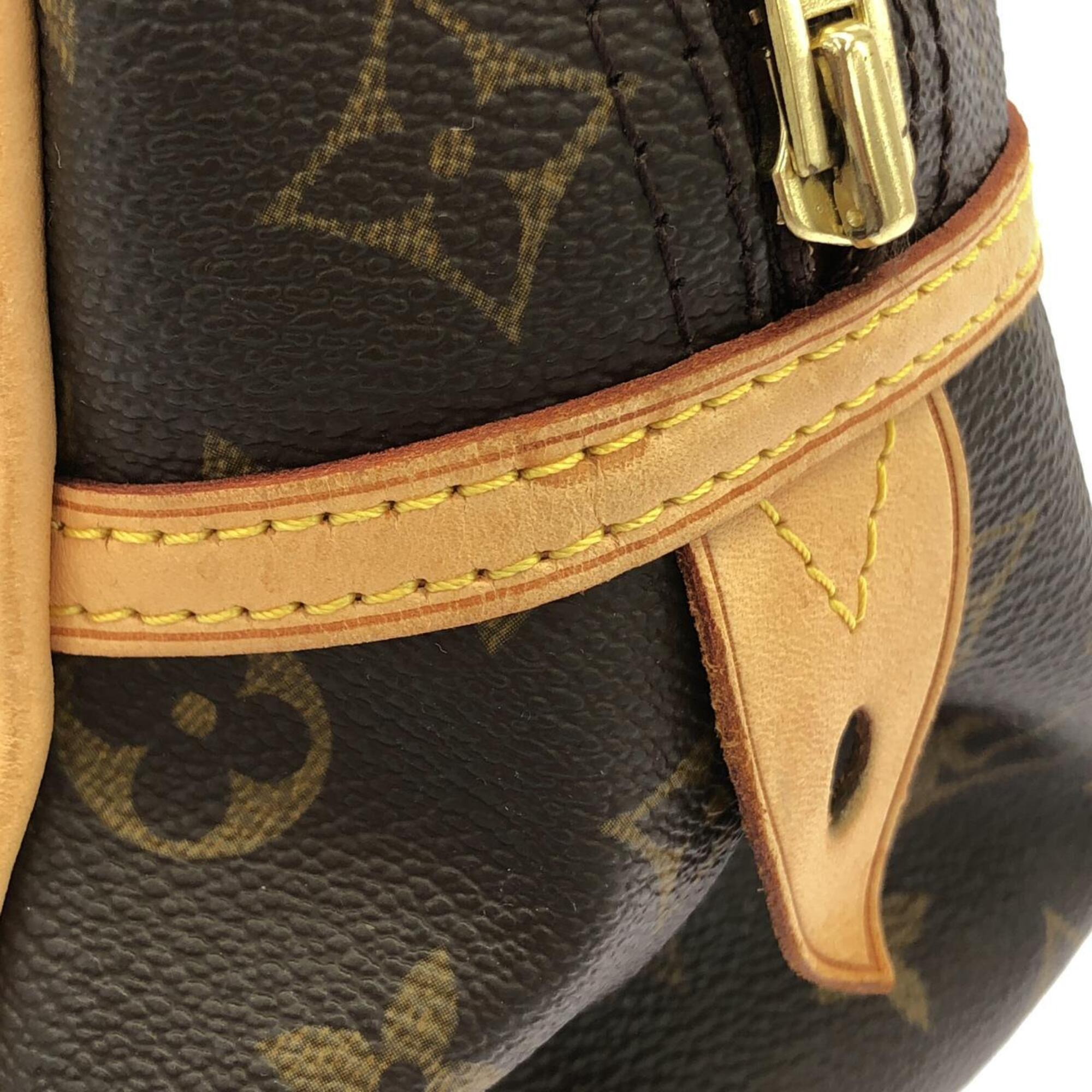Louis Vuitton Marron Coated Canvas Shoulder Bag (Pre-Owned)
