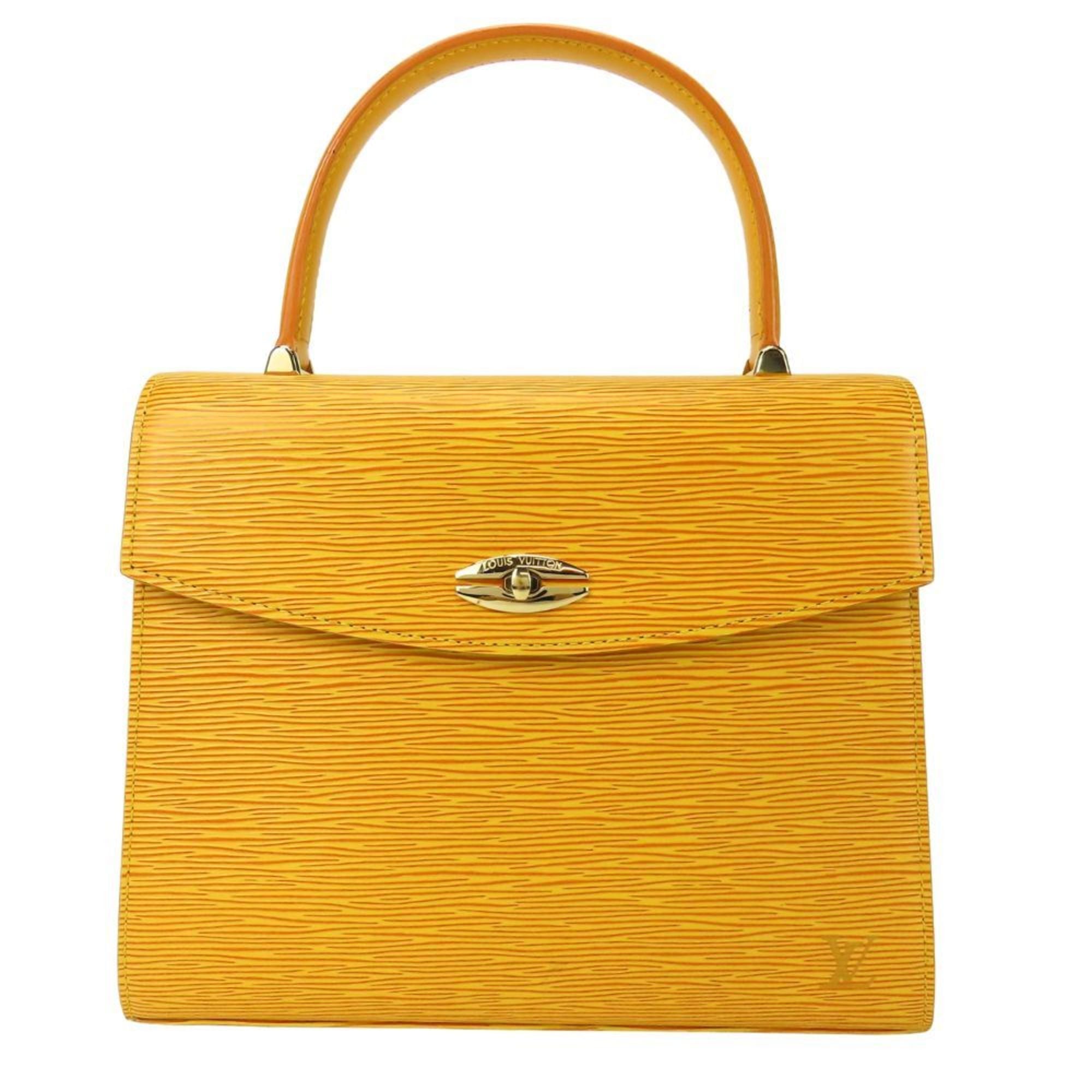 Louis Vuitton Epi Yellow Epi Leather Handbag (Pre-Owned)
