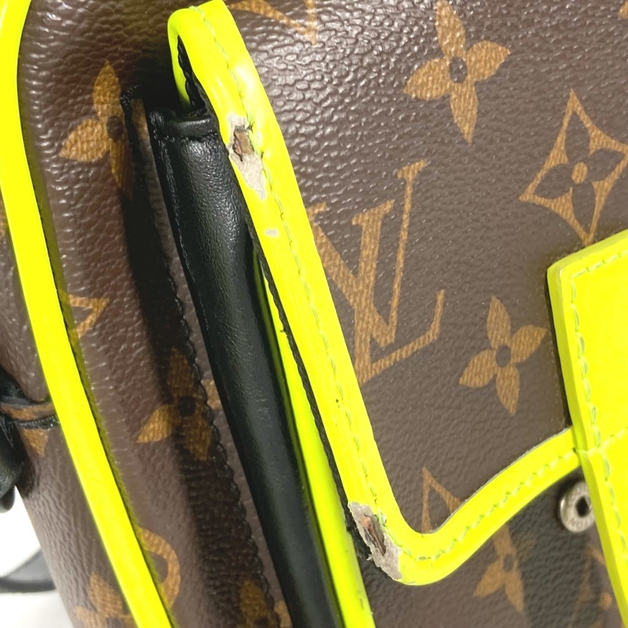 Louis Vuitton Brown Yellow Monogram Pochette Shoulder Bag (Pre-Owned)