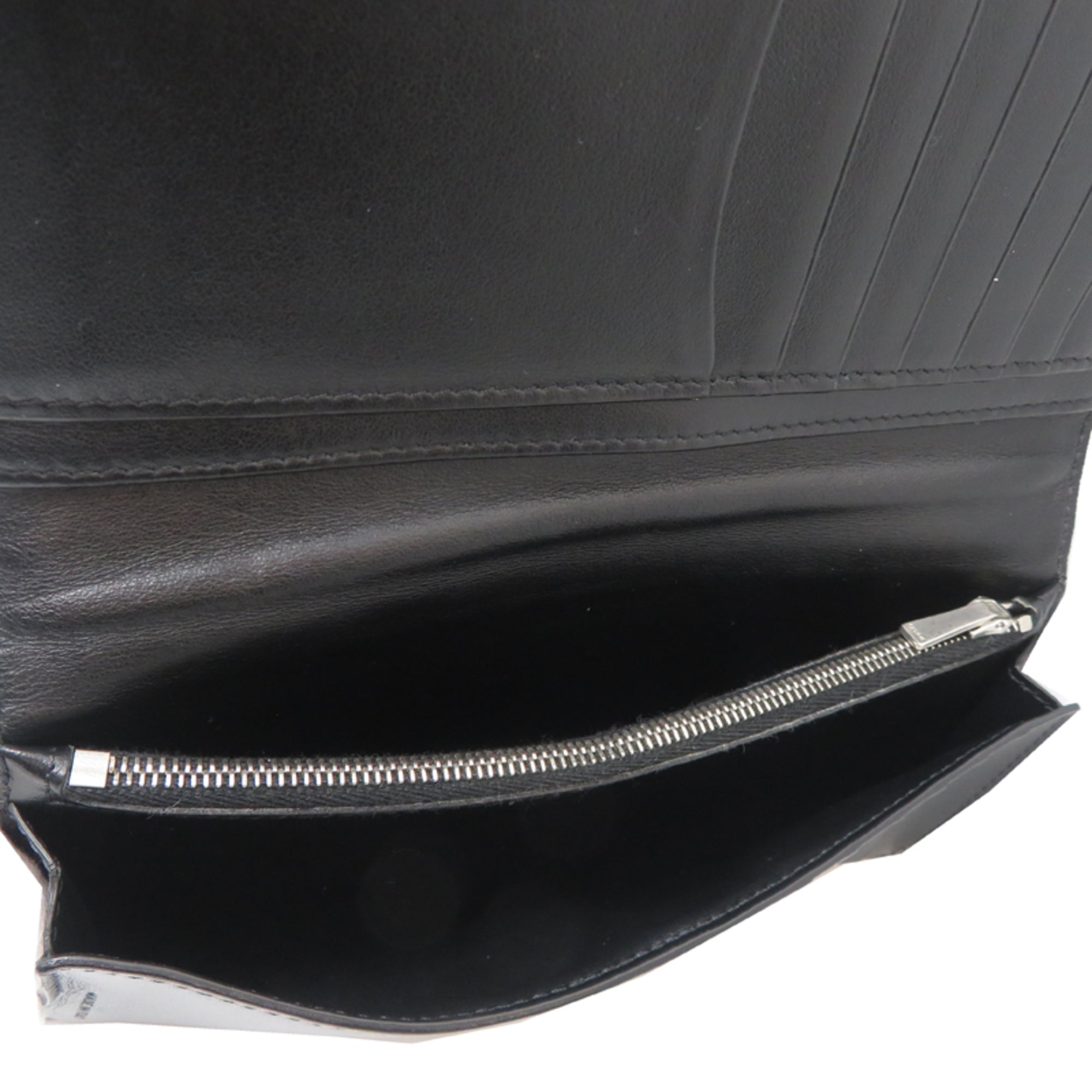 Celine Black Leather Long Wallet (Bi-Fold) (Pre-Owned)