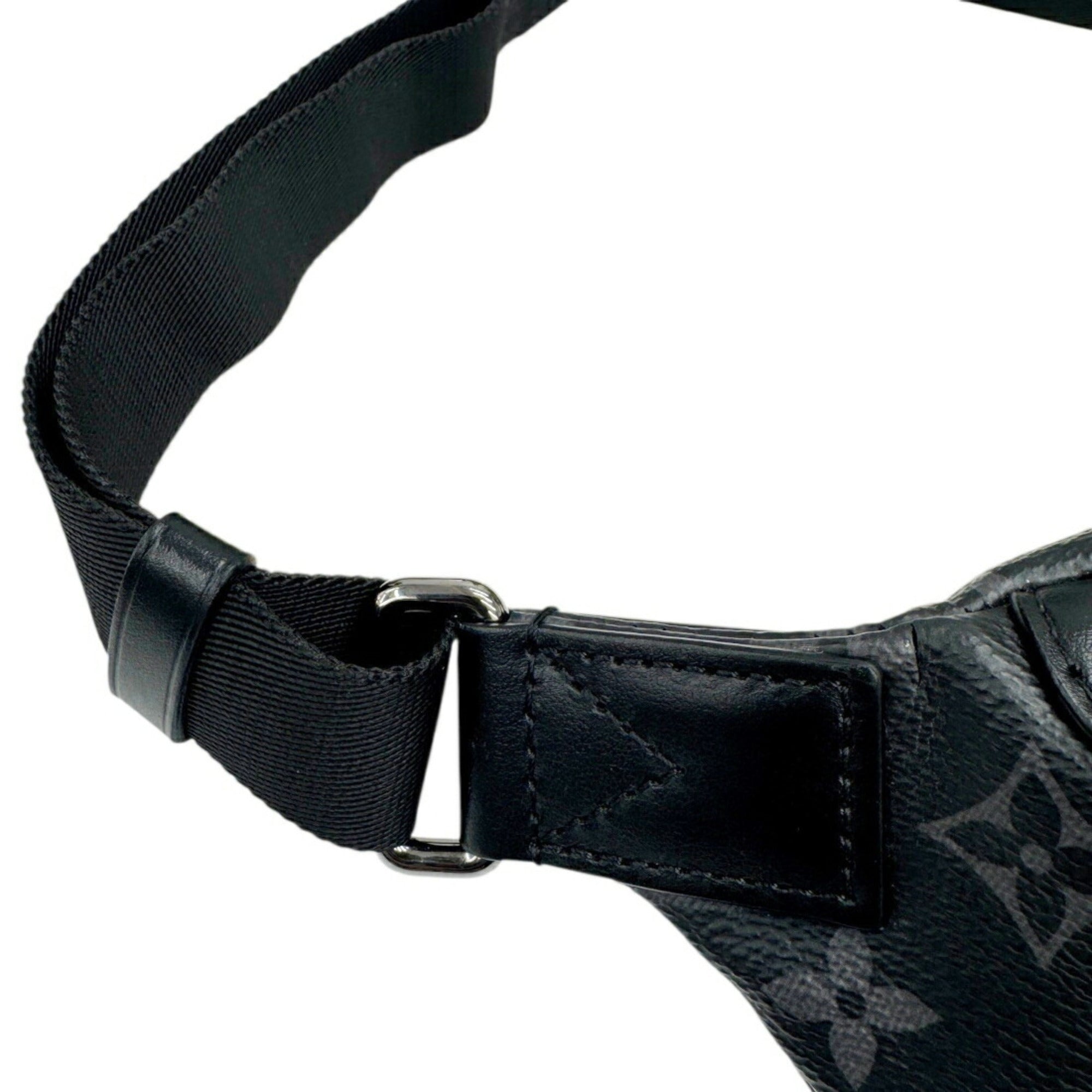 Louis Vuitton Black Gray Monogram Eclipse Leather Sling Bag (Pre-Owned)
