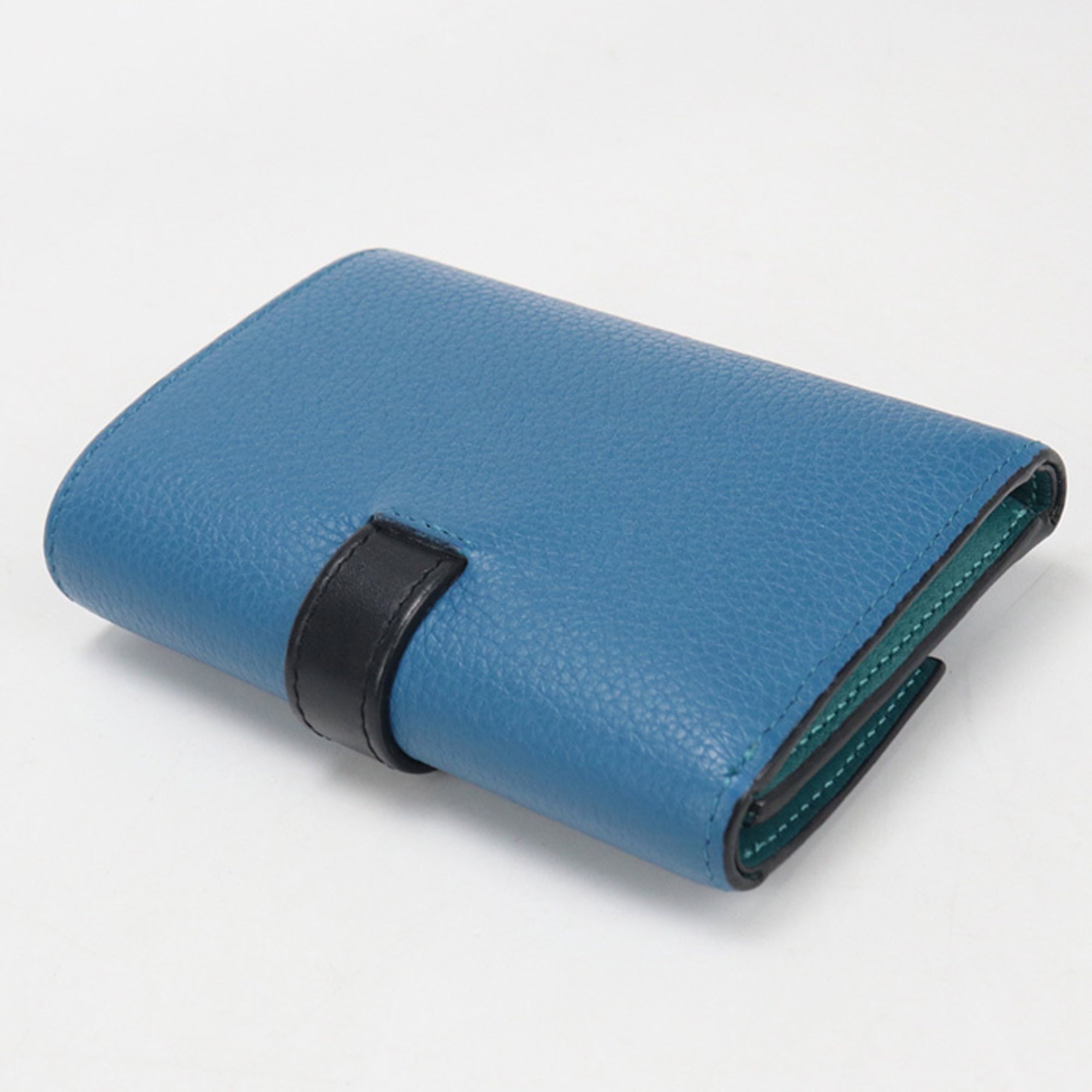 Loewe Blue Leather Wallet (Tri-Fold) (Pre-Owned)