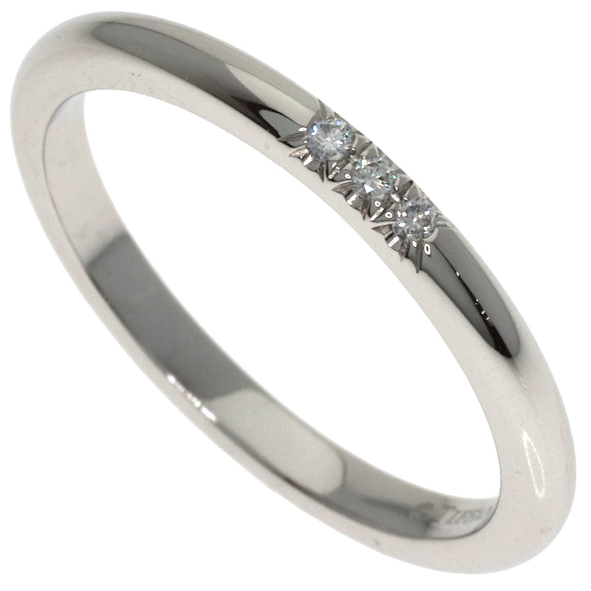 Tiffany Silver Platinum 950 Band Ring (Pre-Owned)