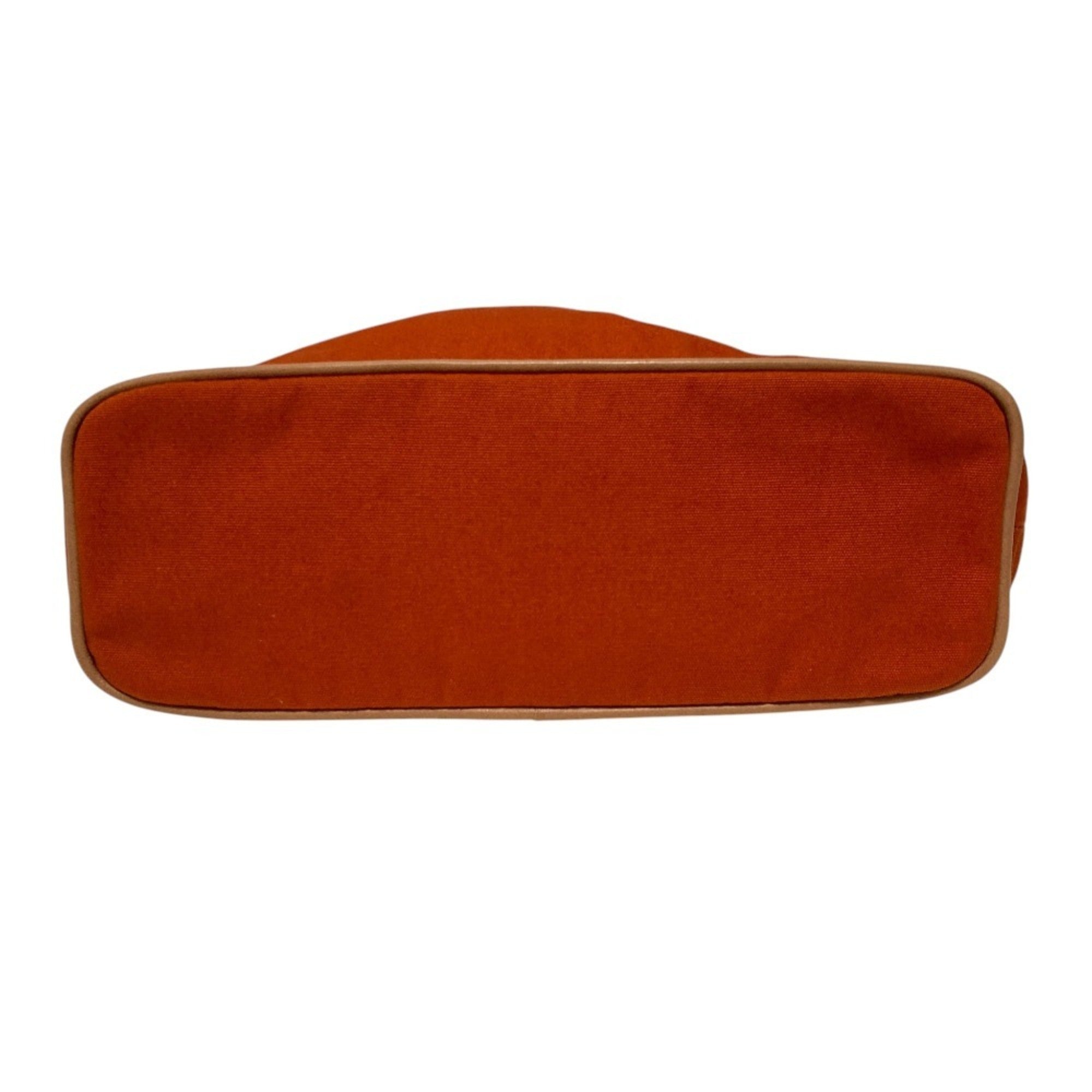 Hermes Bolide Orange Canvas Pouch (Pre-Owned)