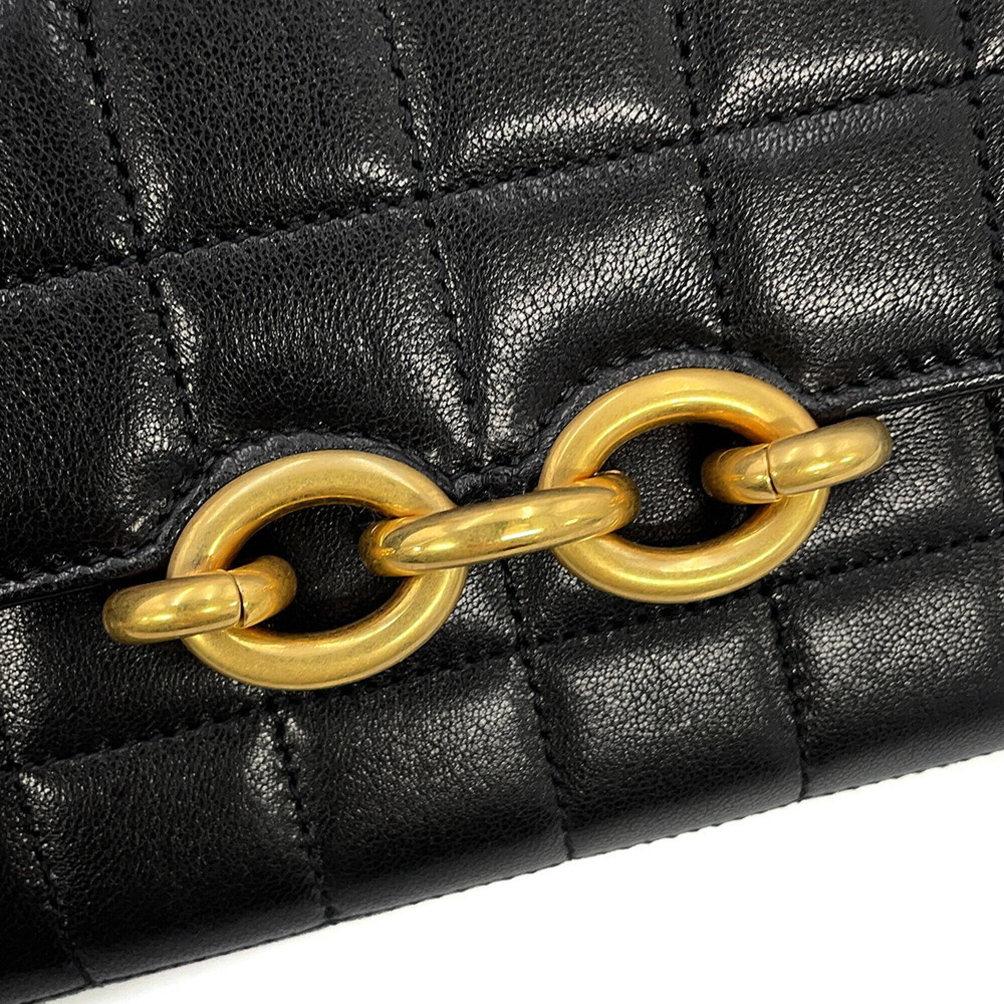Yves Saint Laurent Black Chain/Shoulder Wallet (Pre-Owned)