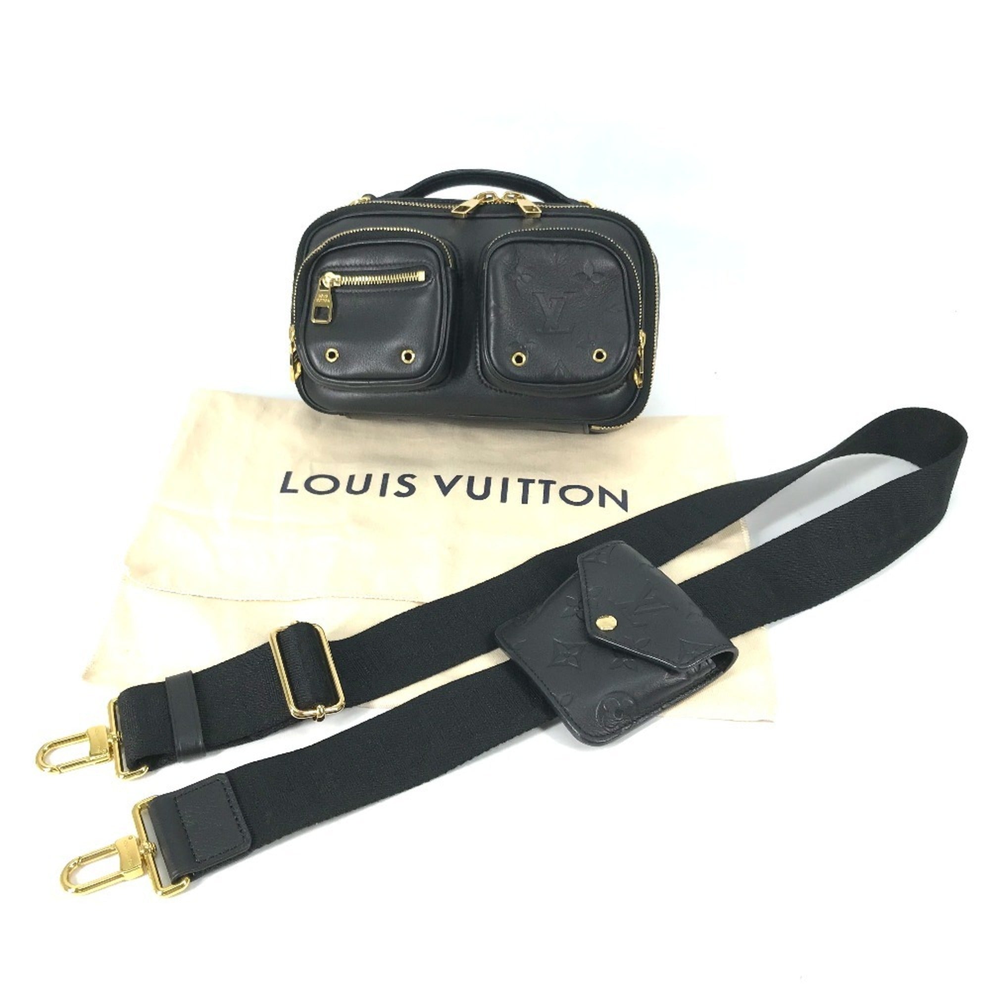 Louis Vuitton Black Monogram Monogram Pochette Shoulder Bag (Pre-Owned)