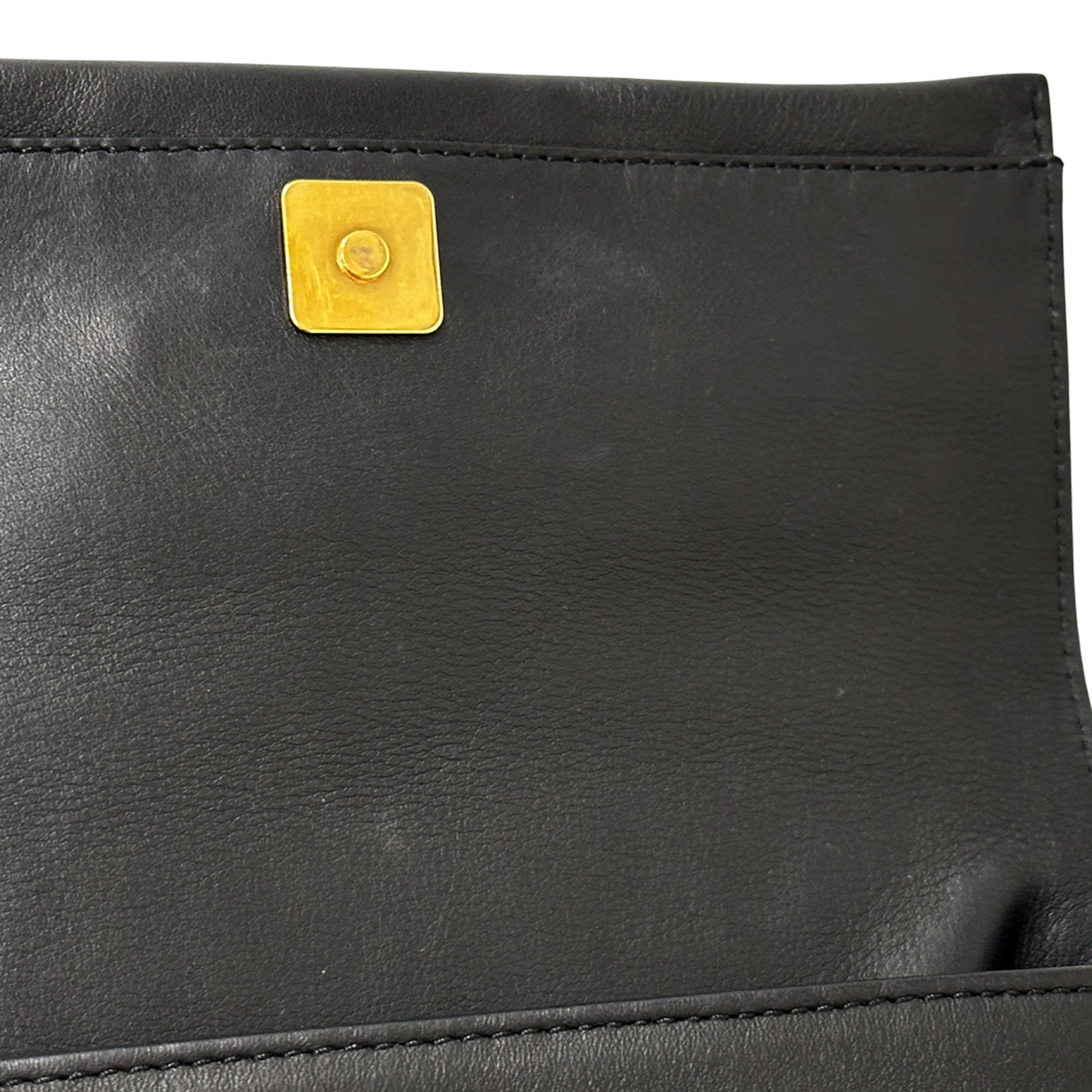 Fendi Black Leather Handbag Shoulder Bag (Pre-Owned)
