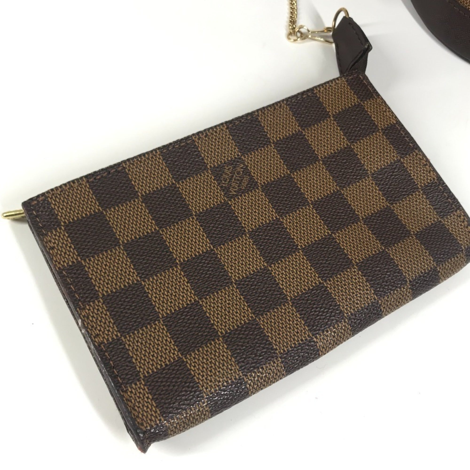 Louis Vuitton Brown Damier Canvas Shoulder Bag Tote Bag (Pre-Owned)