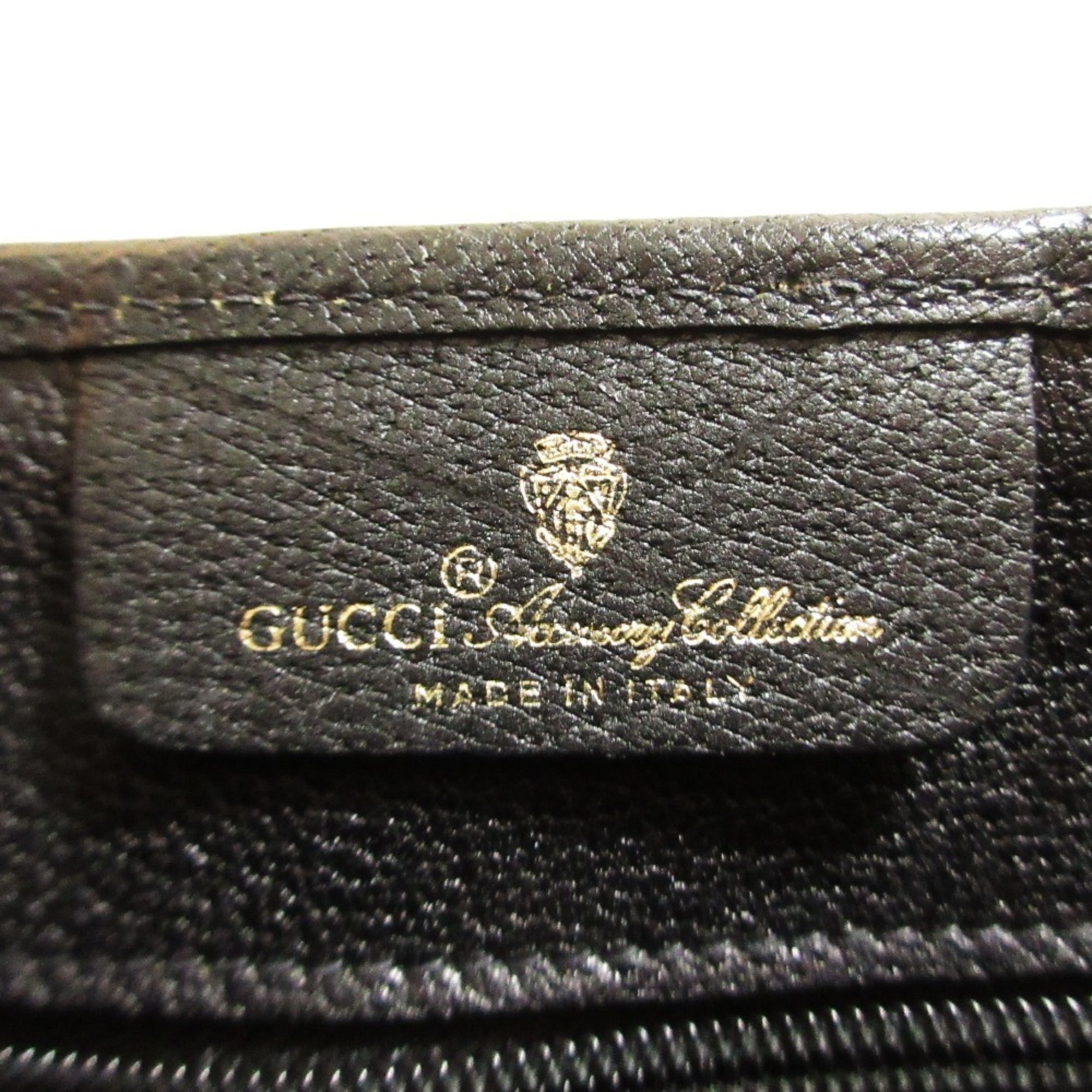 Gucci Black Coated Canvas Leather Tote Bag (Pre-Owned)