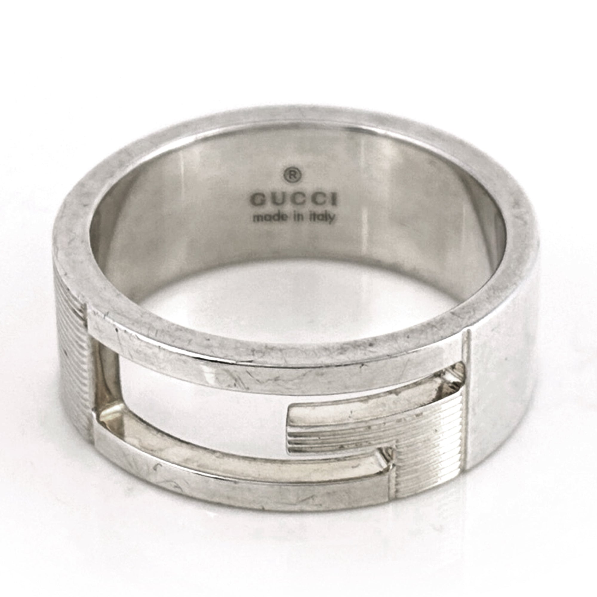 Gucci Silver Silver 925 Band Ring (Pre-Owned)