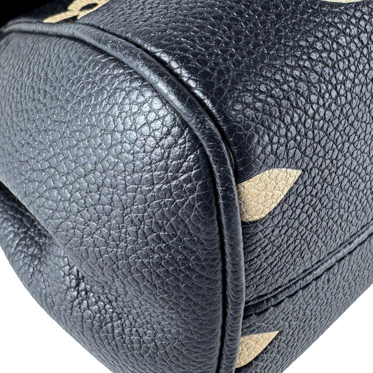 Louis Vuitton Beige Black Monogram Empreinte Shoulder Bag (Pre-Owned)