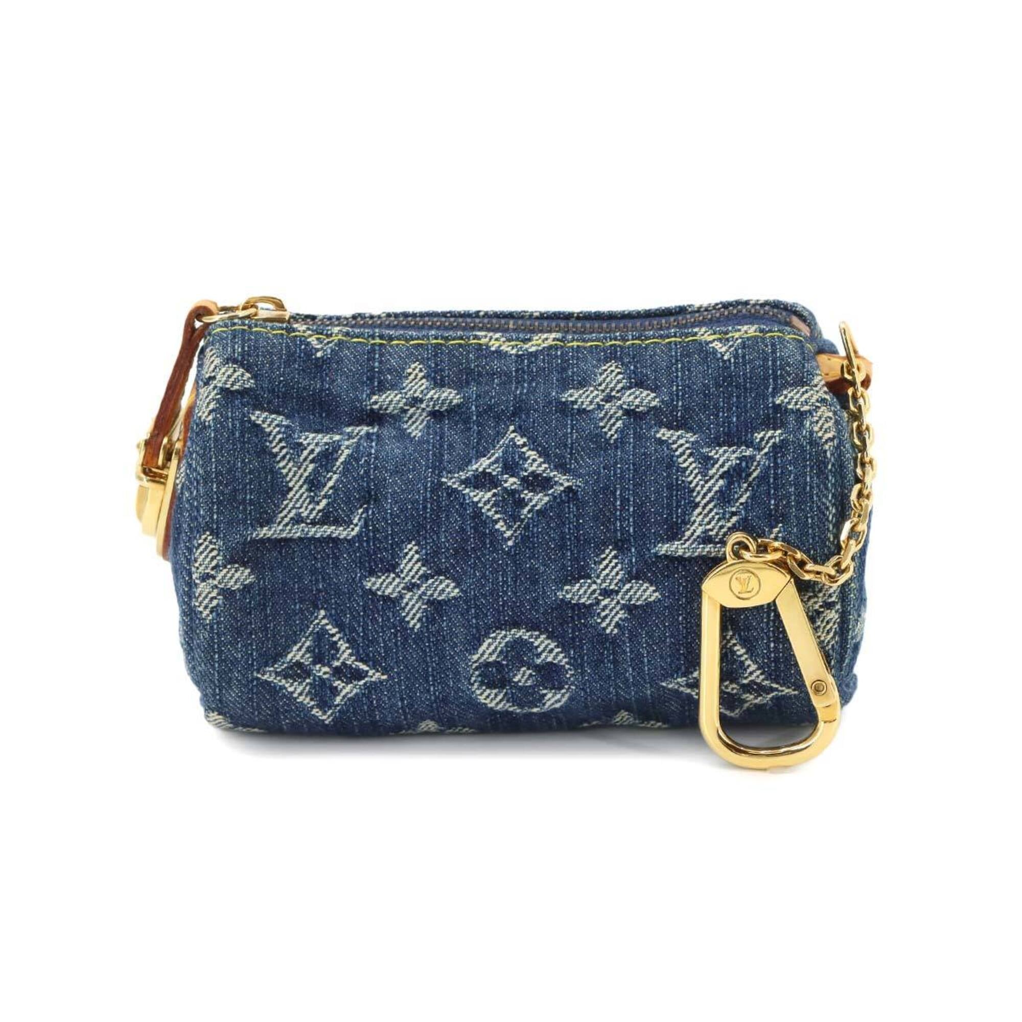 Louis Vuitton Blue Monogram Monogram Denim Handbag Pouch (Pre-Owned)