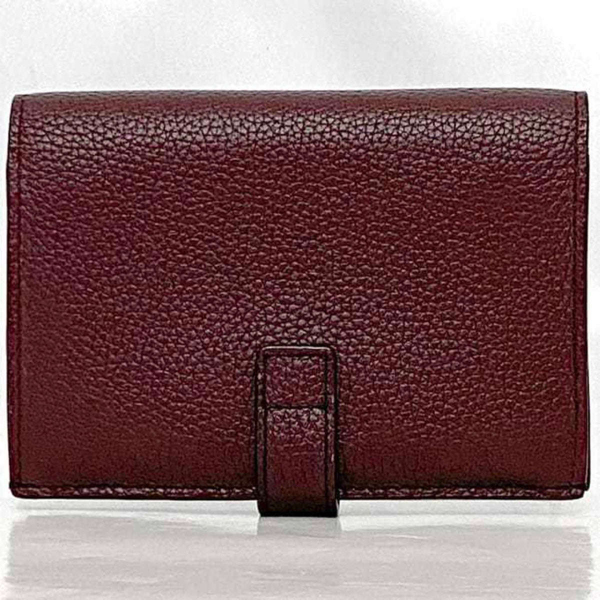 Saint Laurent Bordeaux Leather Wallet (Bi-Fold) (Pre-Owned)
