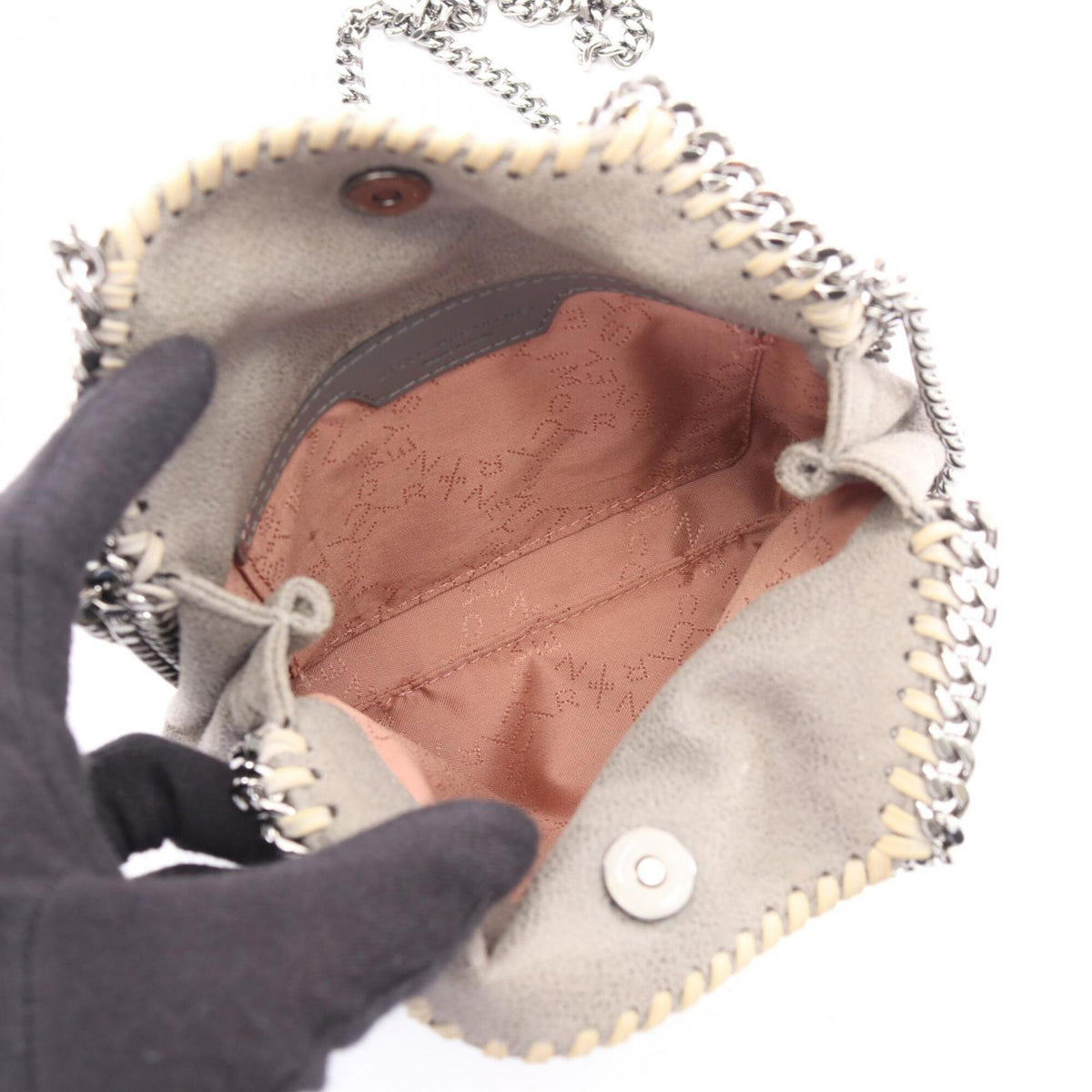 Stella Mccartney Gray Handbag Shoulder Bag (Pre-Owned)