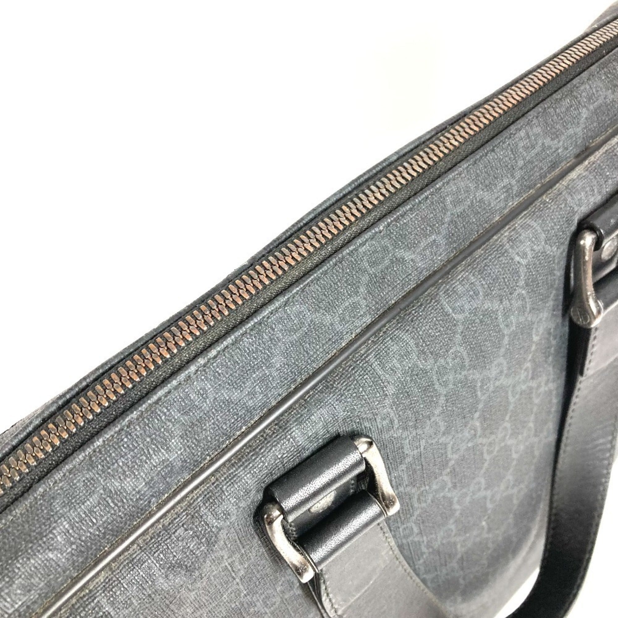 Gucci Black Gg Supreme Briefcase Handbag (Pre-Owned)
