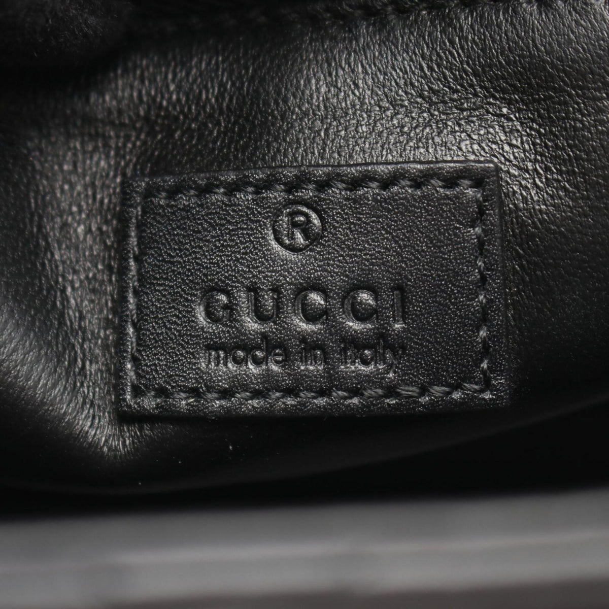 Gucci Black Leather Handbag Shoulder Bag (Pre-Owned)
