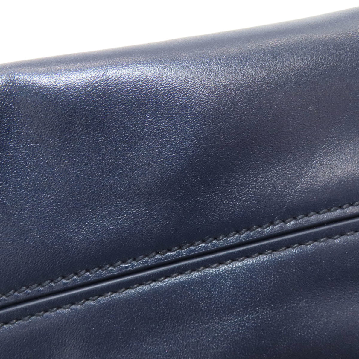 Miu Miu Navy Leather Tote Bag (Pre-Owned)