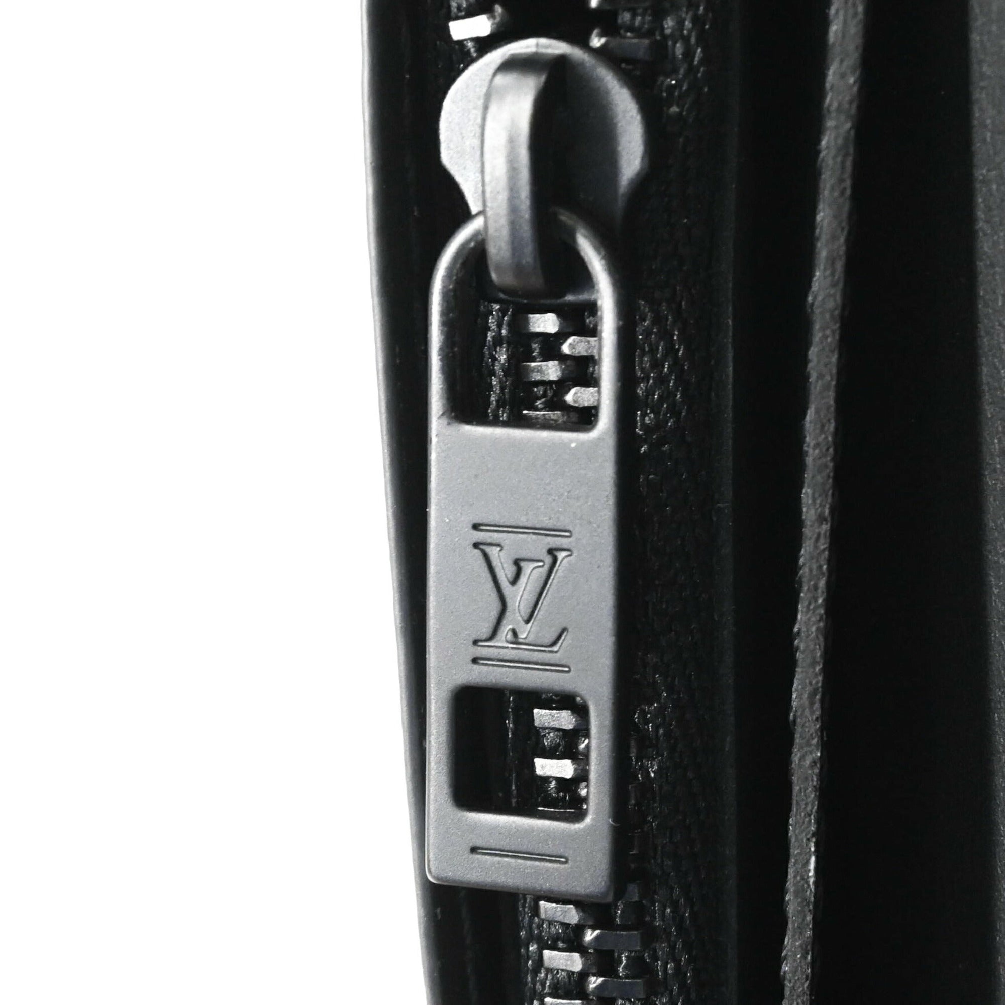 Louis Vuitton Black Leather Wallet (Bi-Fold) (Pre-Owned)