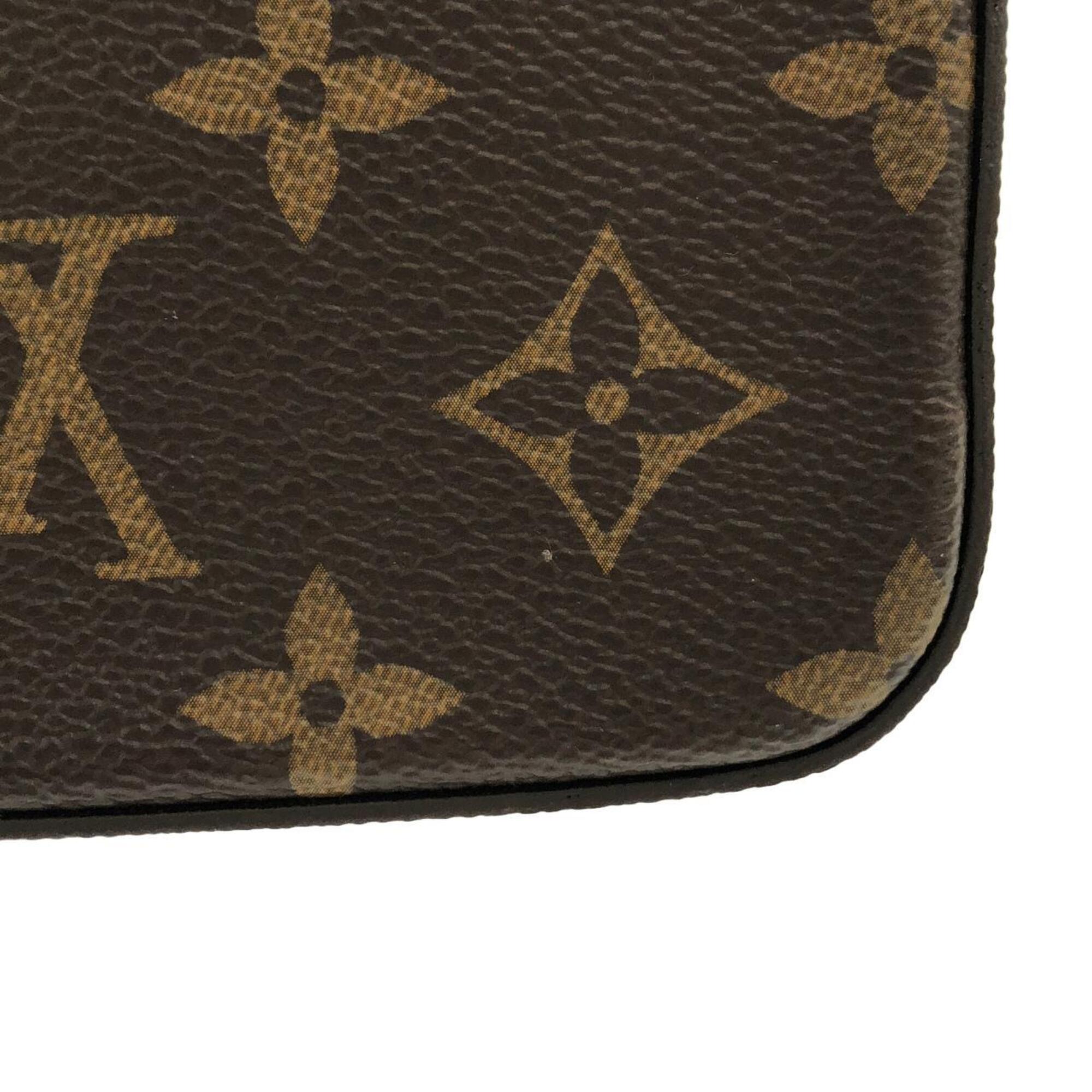 Louis Vuitton Marron Monogram Monogram Pochette Shoulder Bag (Pre-Owned)