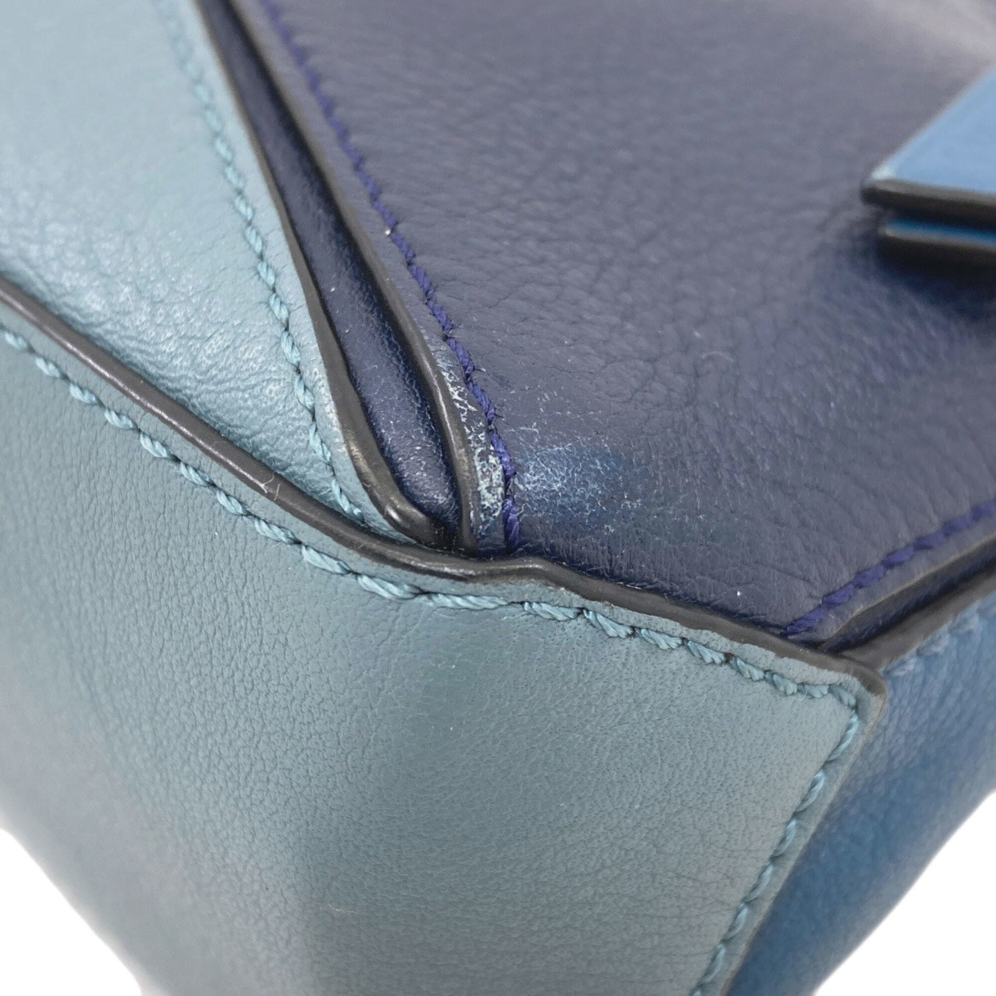 Loewe Puzzle Blue Shoulder Bag (Pre-Owned)