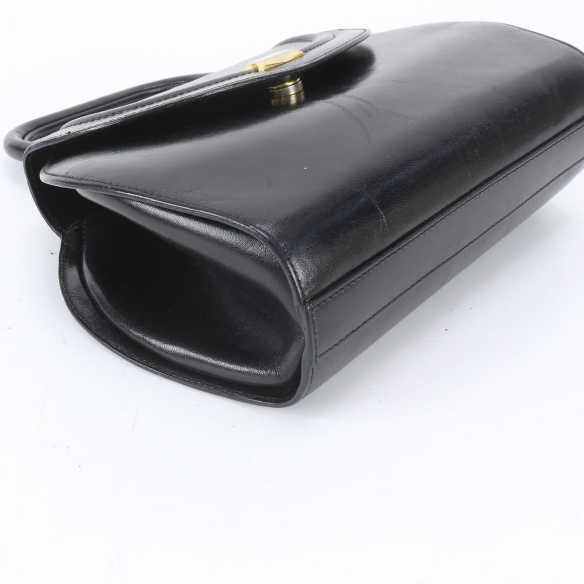 Bally Black Leather Handbag (Pre-Owned)