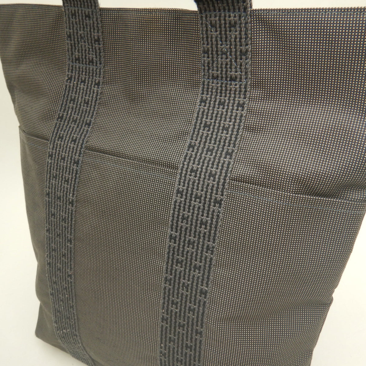 Hermes Gray Nylon Tote Bag (Pre-Owned)