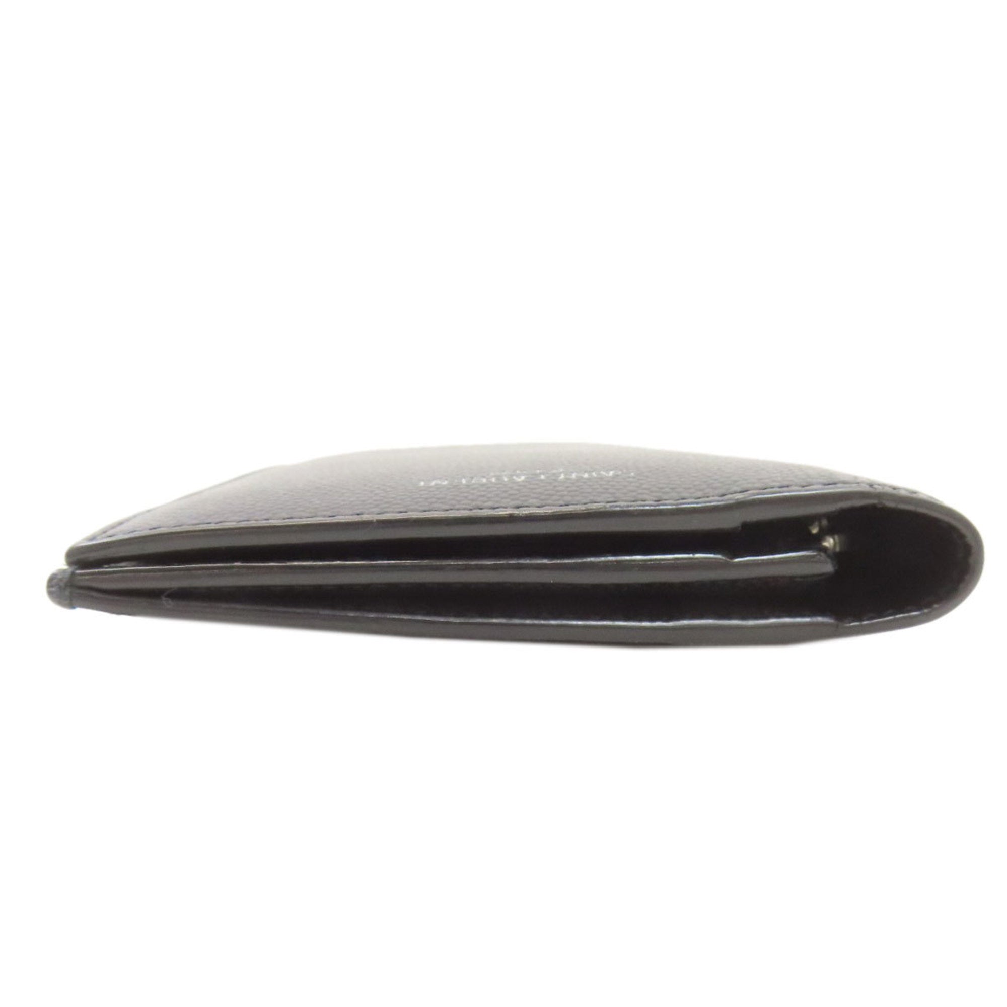 Yves Saint Laurent Black Leather Long Wallet (Bi-Fold) (Pre-Owned)