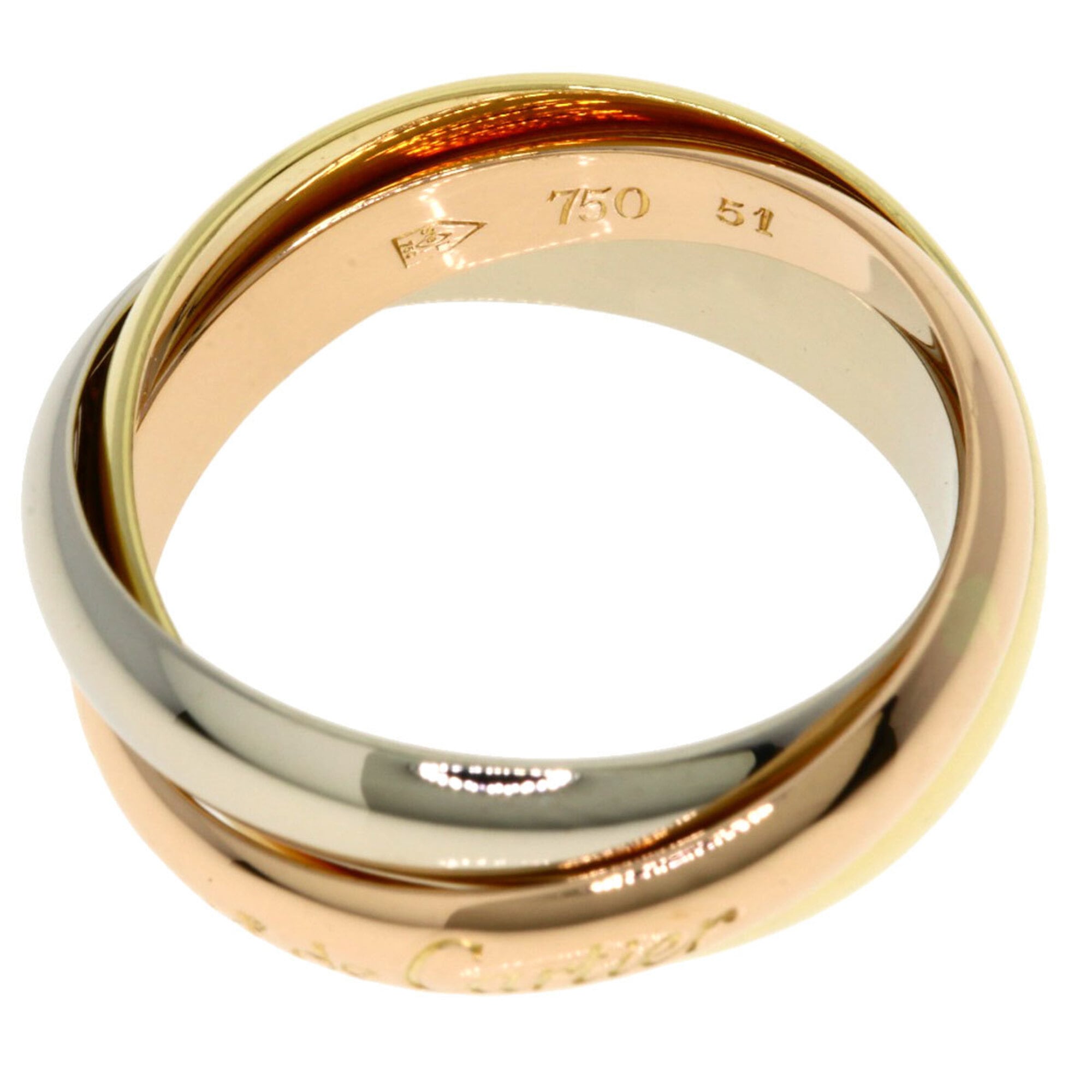 Cartier Yellow Gold (18K) Pink Gold (18K) White Gold (18K) Band Ring (Pre-Owned)