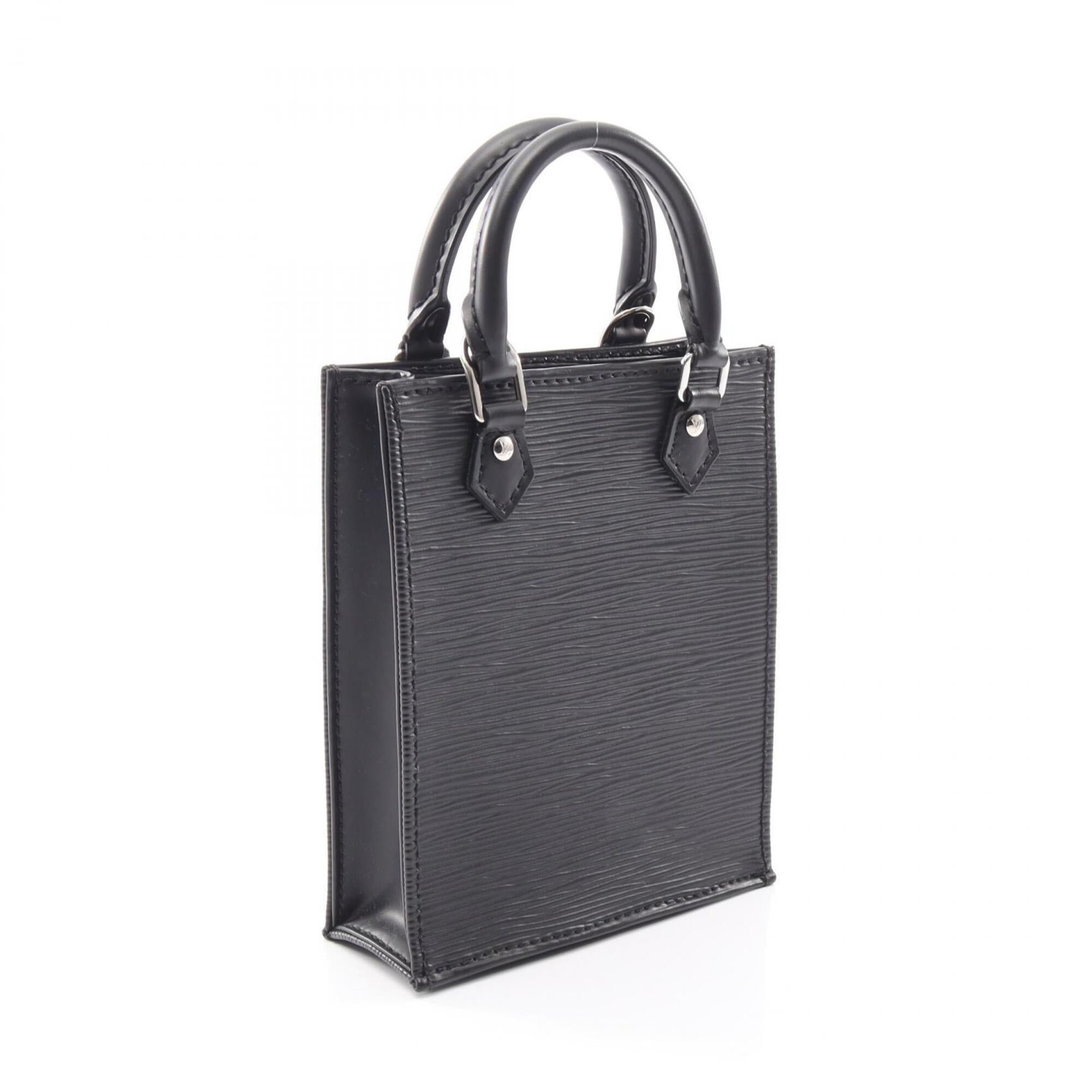 Louis Vuitton Black Noir Leather Handbag (Pre-Owned)
