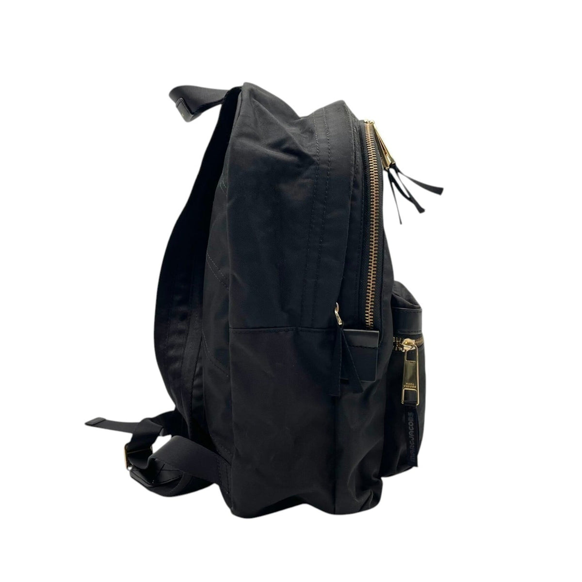 Marc Jacobs Black Polyester Leather Backpack (Pre-Owned)