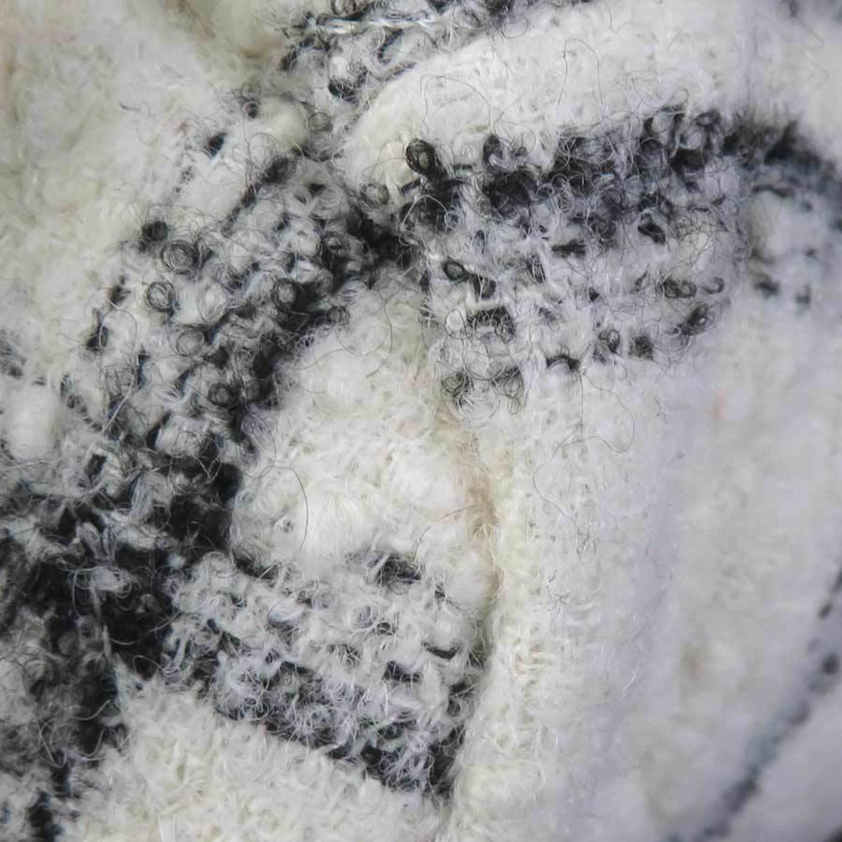 Chanel Black White Tweed Backpack (Pre-Owned)