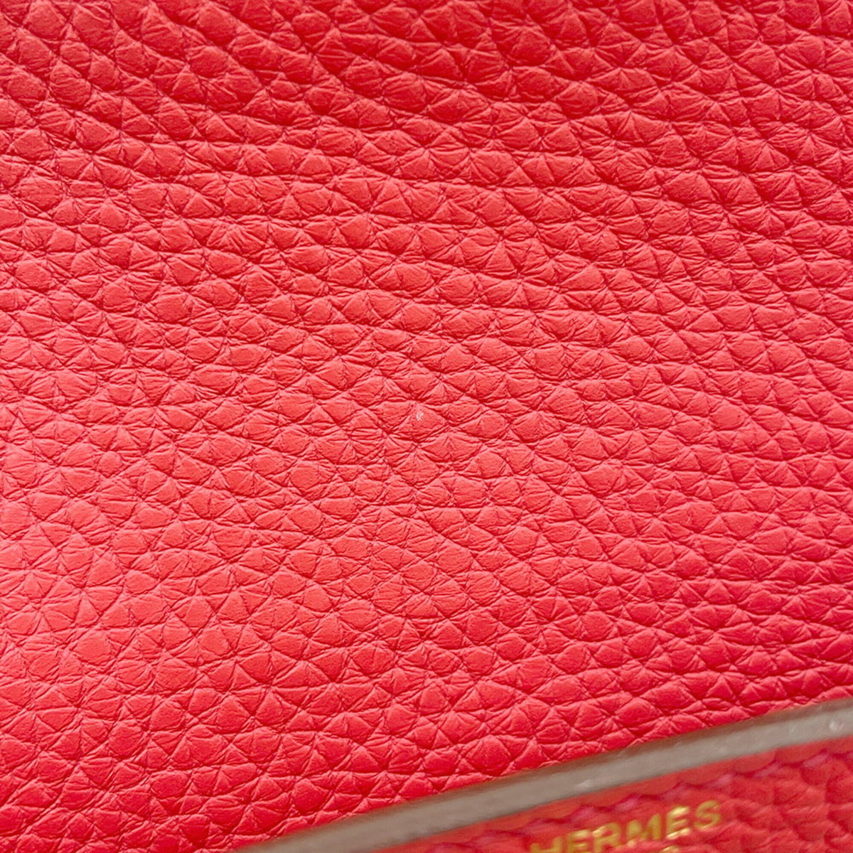 Hermes Red Color Togo Leather Backpack (Pre-Owned)