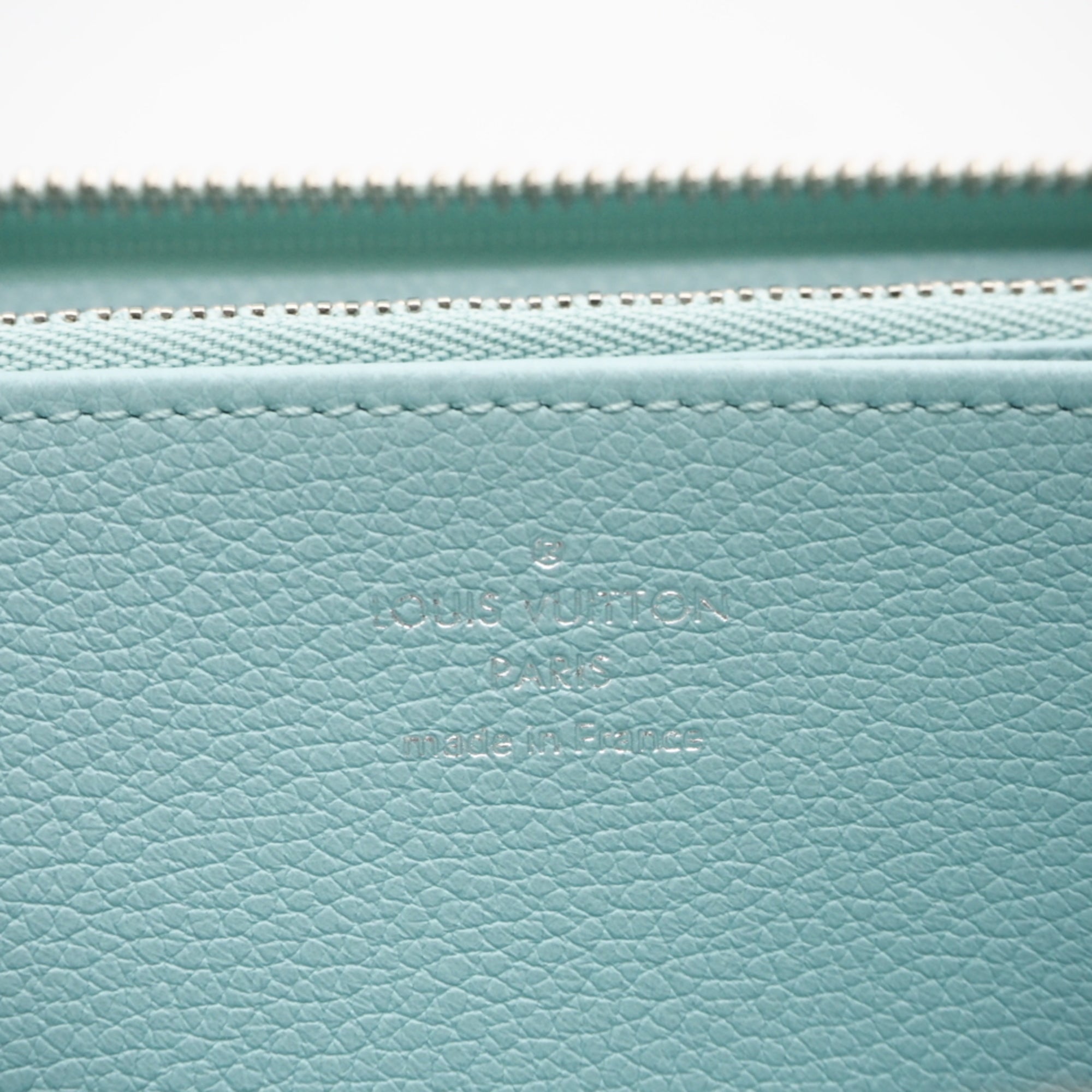 Louis Vuitton Monogram Empreinte Blue Yellow Leather Long Wallet (Bi-Fold) (Pre-Owned)