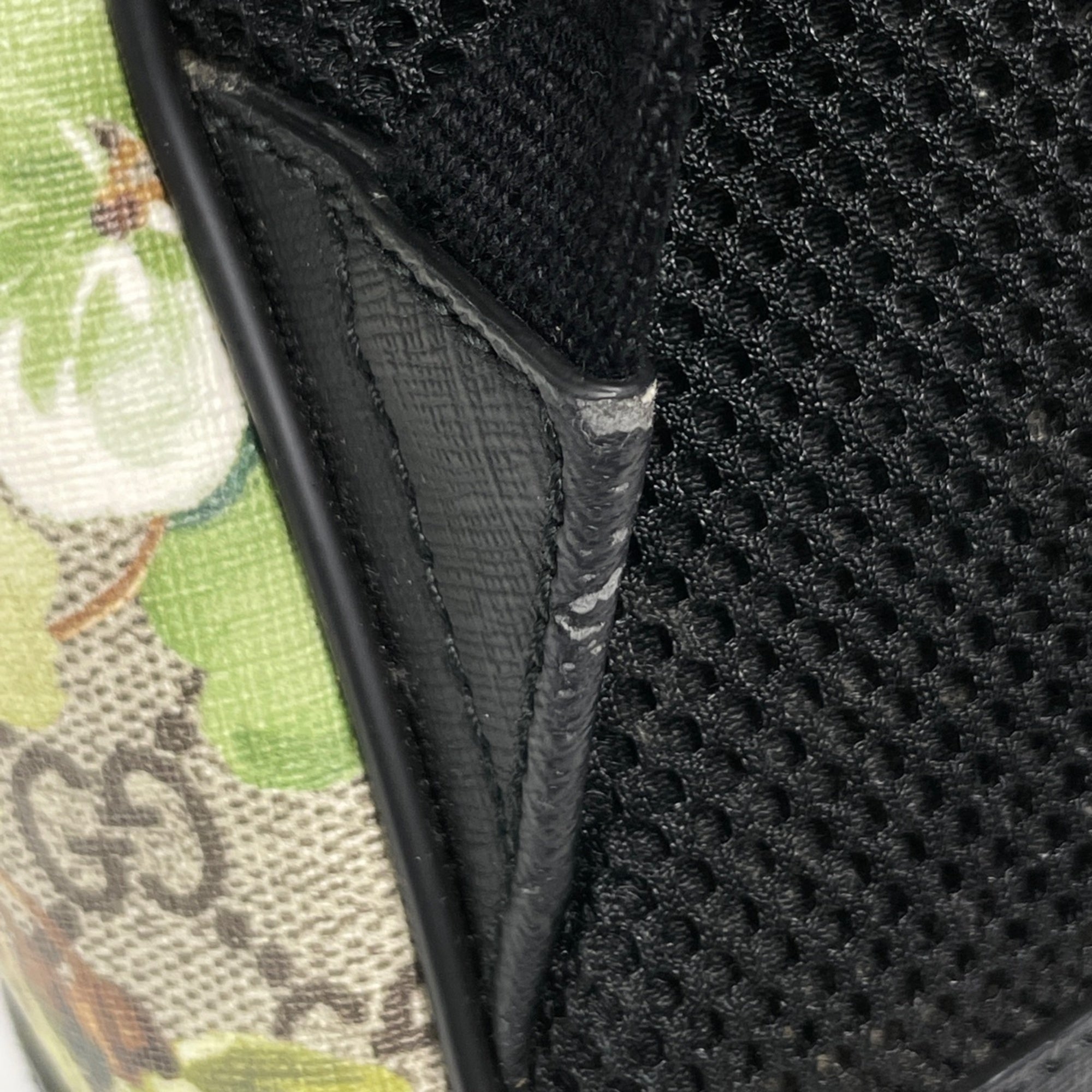 Gucci Beige Black Gg Supreme Leather Backpack (Pre-Owned)