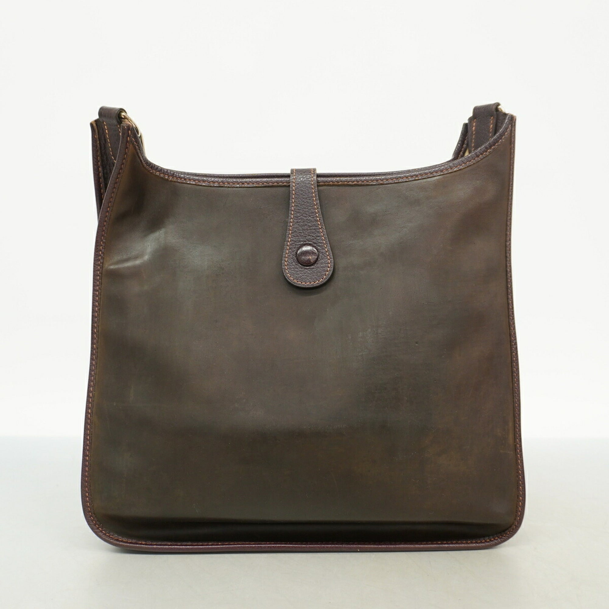 Hermes Dark Brown Amazonia Shoulder Bag (Pre-Owned)