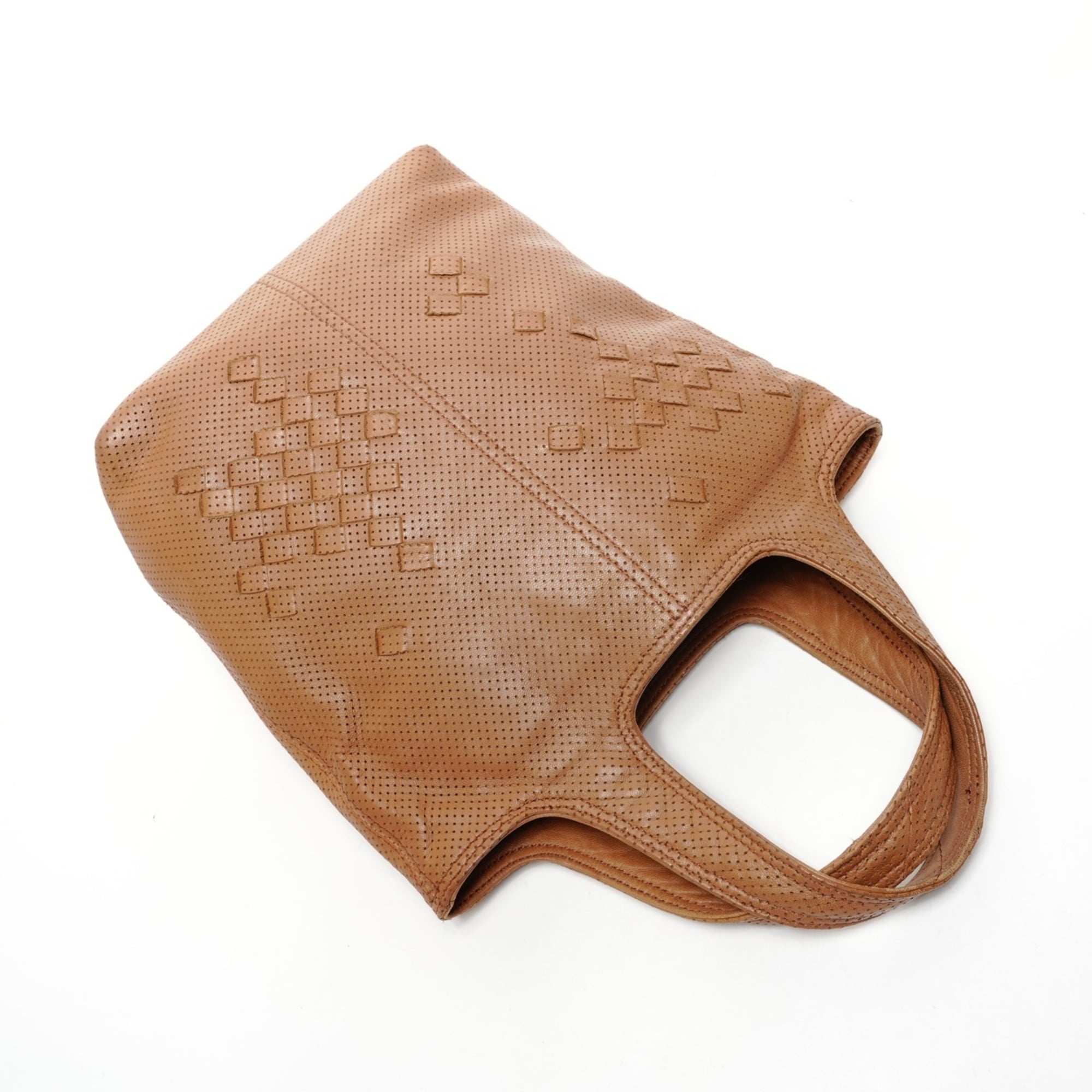 Bottega Veneta Intrecciato Brown Leather Handbag (Pre-Owned)