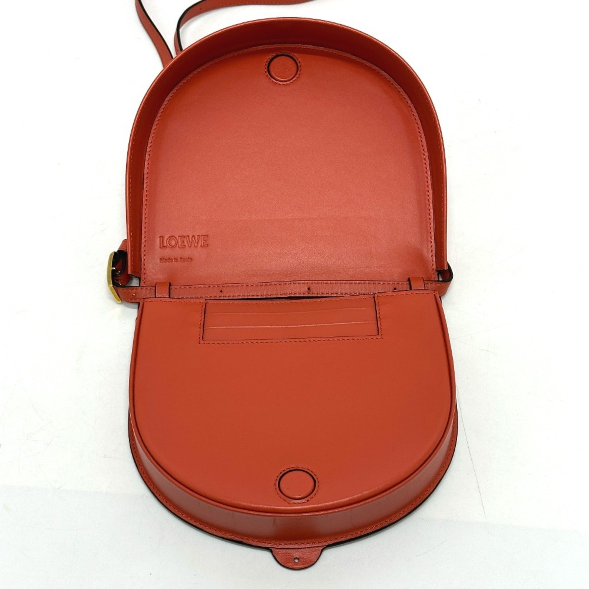 Loewe Orange Leather Shoulder Bag (Pre-Owned)