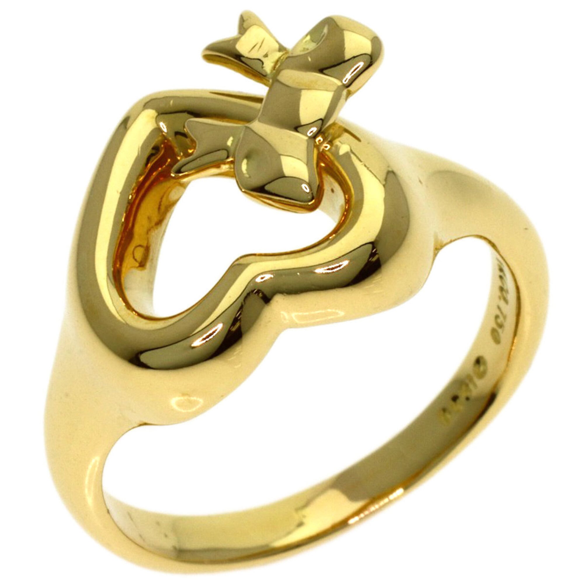 Tiffany Heart Yellow Gold (18K) Band Ring (Pre-Owned)