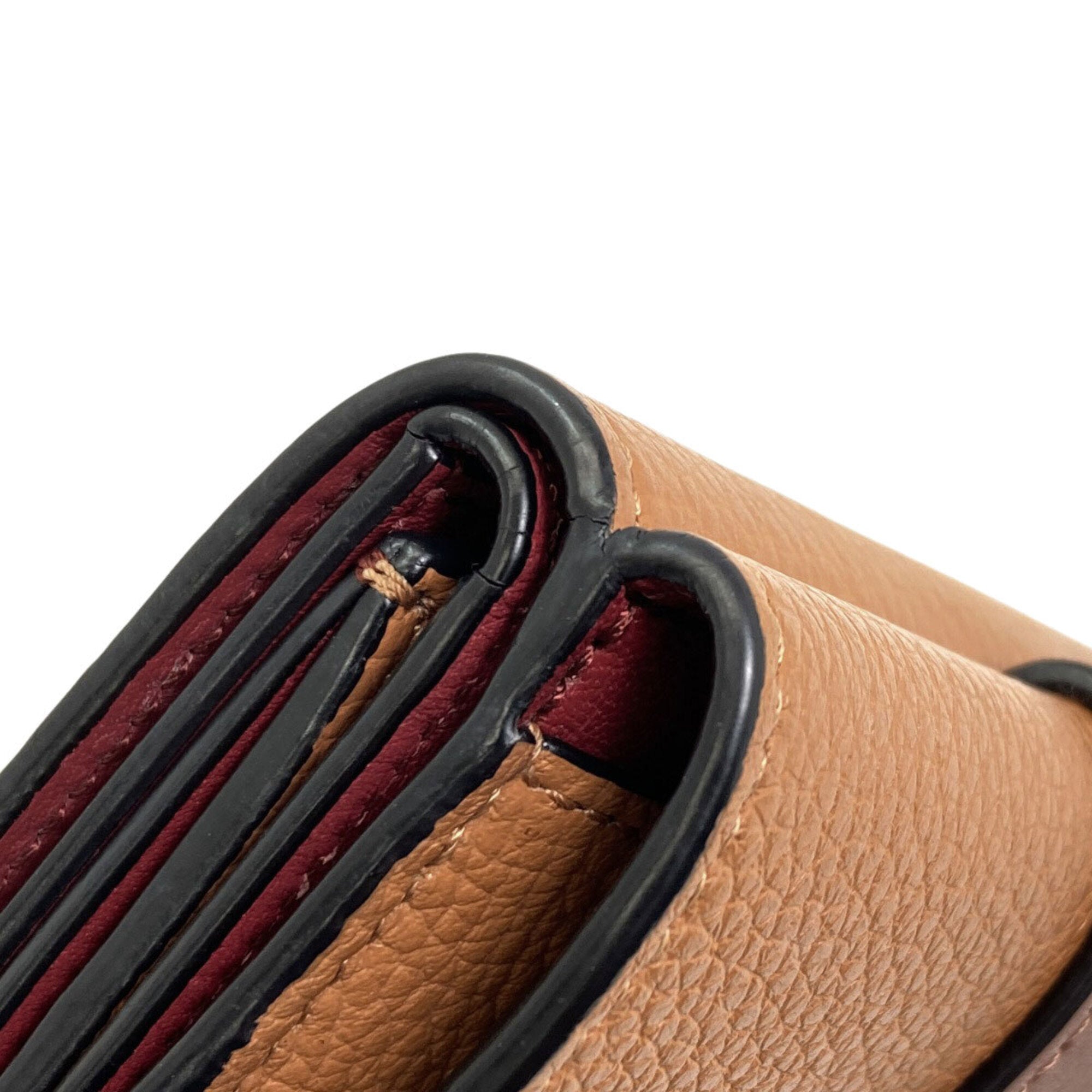 Loewe Brown Leather Wallet (Tri-Fold) (Pre-Owned)
