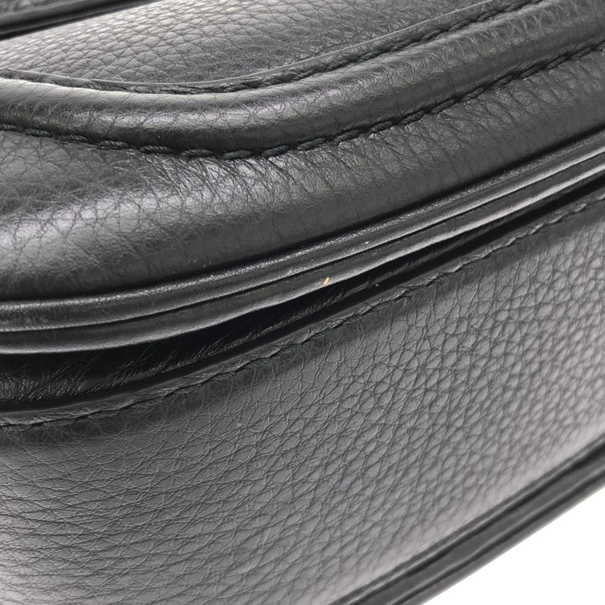 Gucci Black Leather Handbag (Pre-Owned)