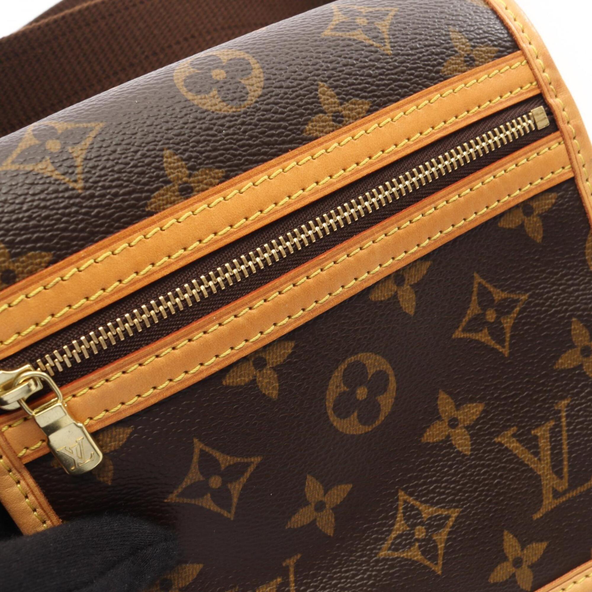 Louis Vuitton Brown Coated Canvas Leather Fanny Pack Handbag (Pre-Owned)