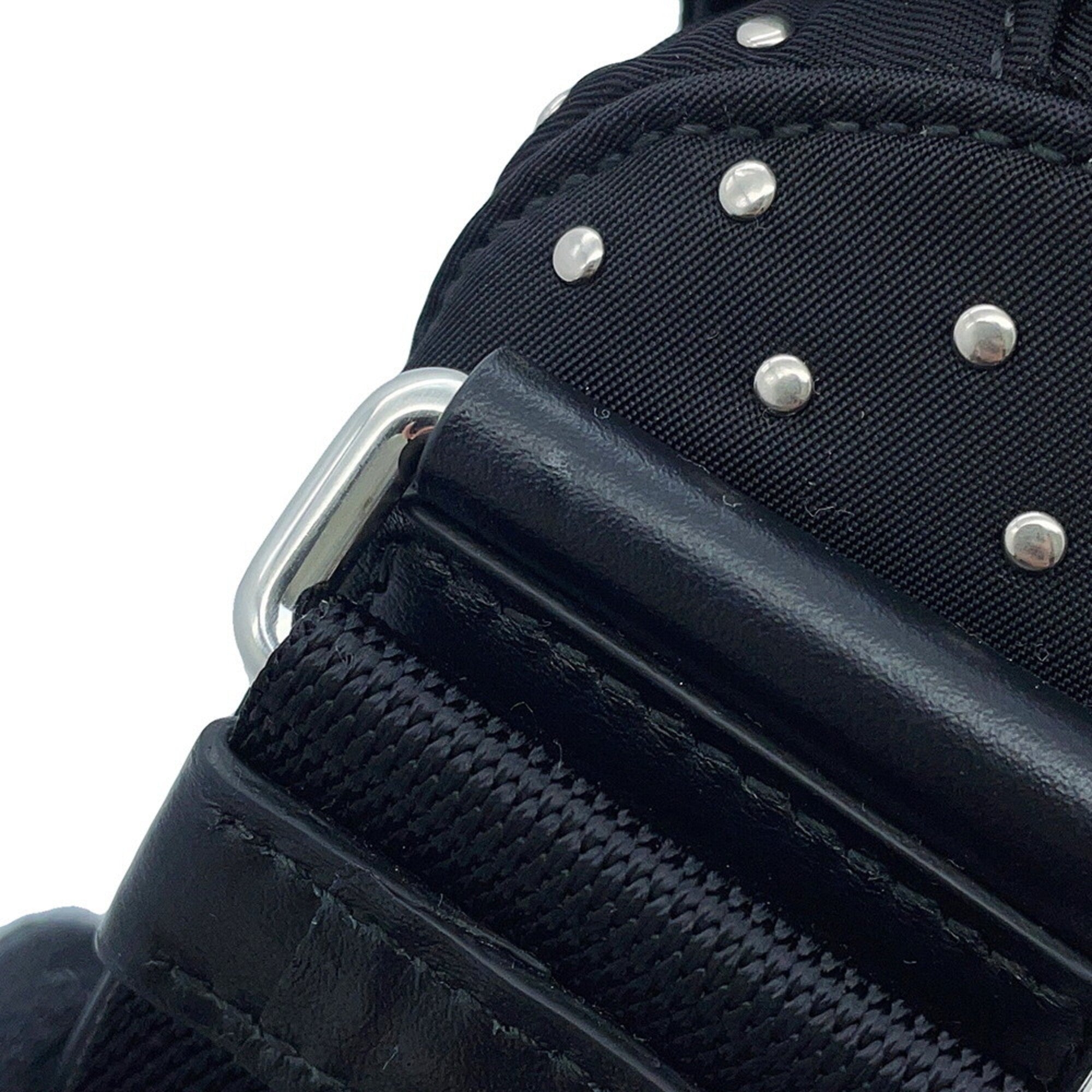 Prada Black Nylon Handbag Shoulder Bag (Pre-Owned)