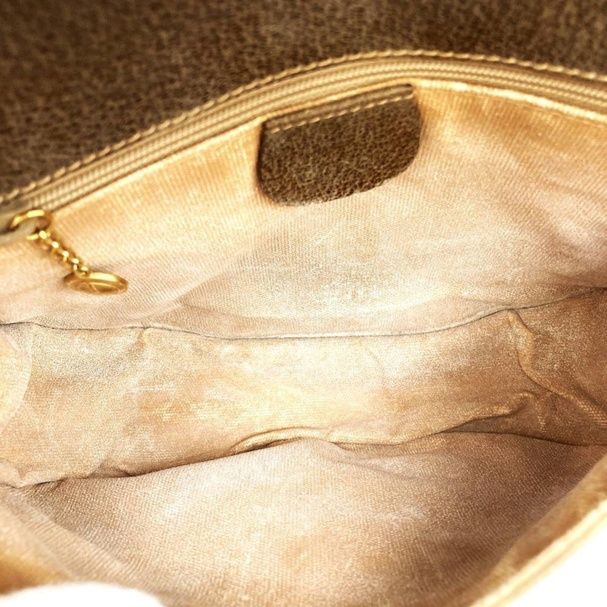 Gucci Brown Canvas Leather Shoulder Bag (Pre-Owned)