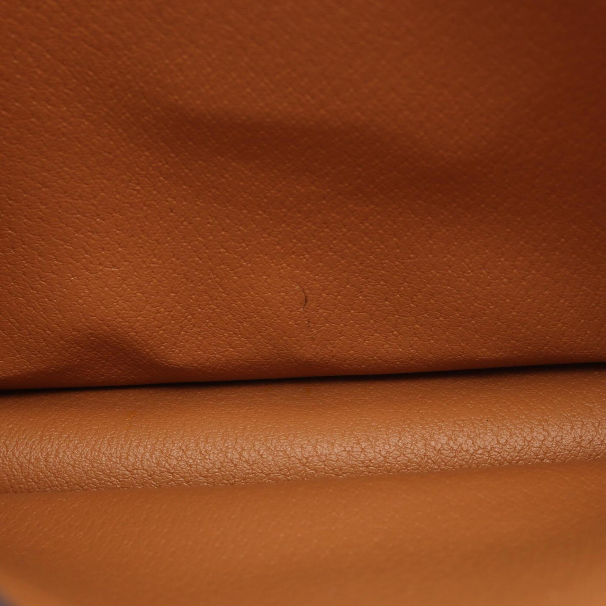Celine Beige Brown Coated Canvas Leather Handbag Shoulder Bag (Pre-Owned)