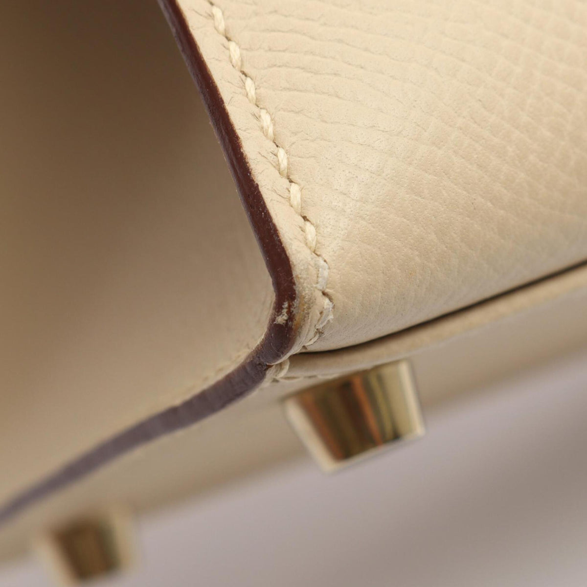 Hermes Ivory Epsom Leather Leather Handbag (Pre-Owned)