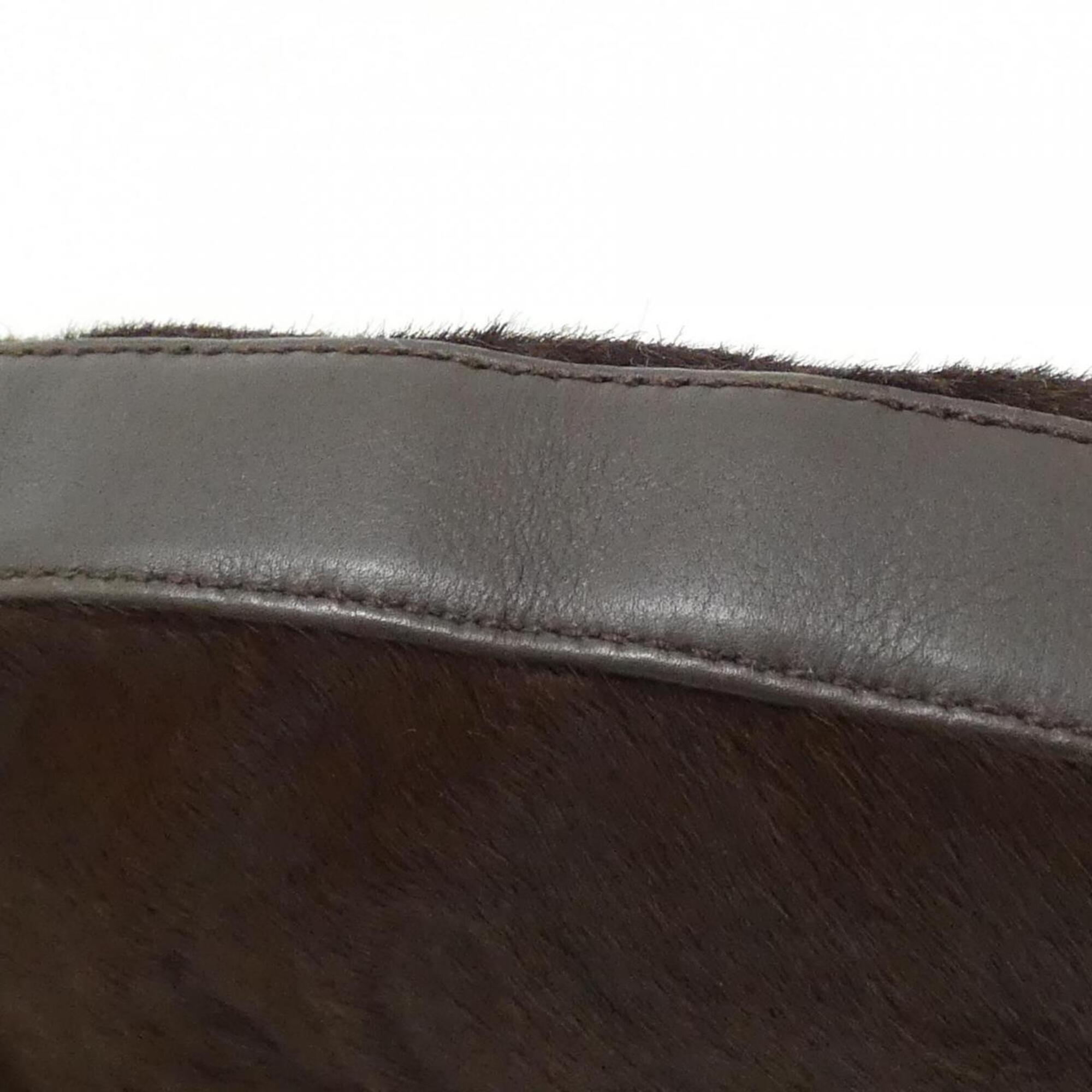 Cartier Brown Pink Leather Shoulder Bag (Pre-Owned)