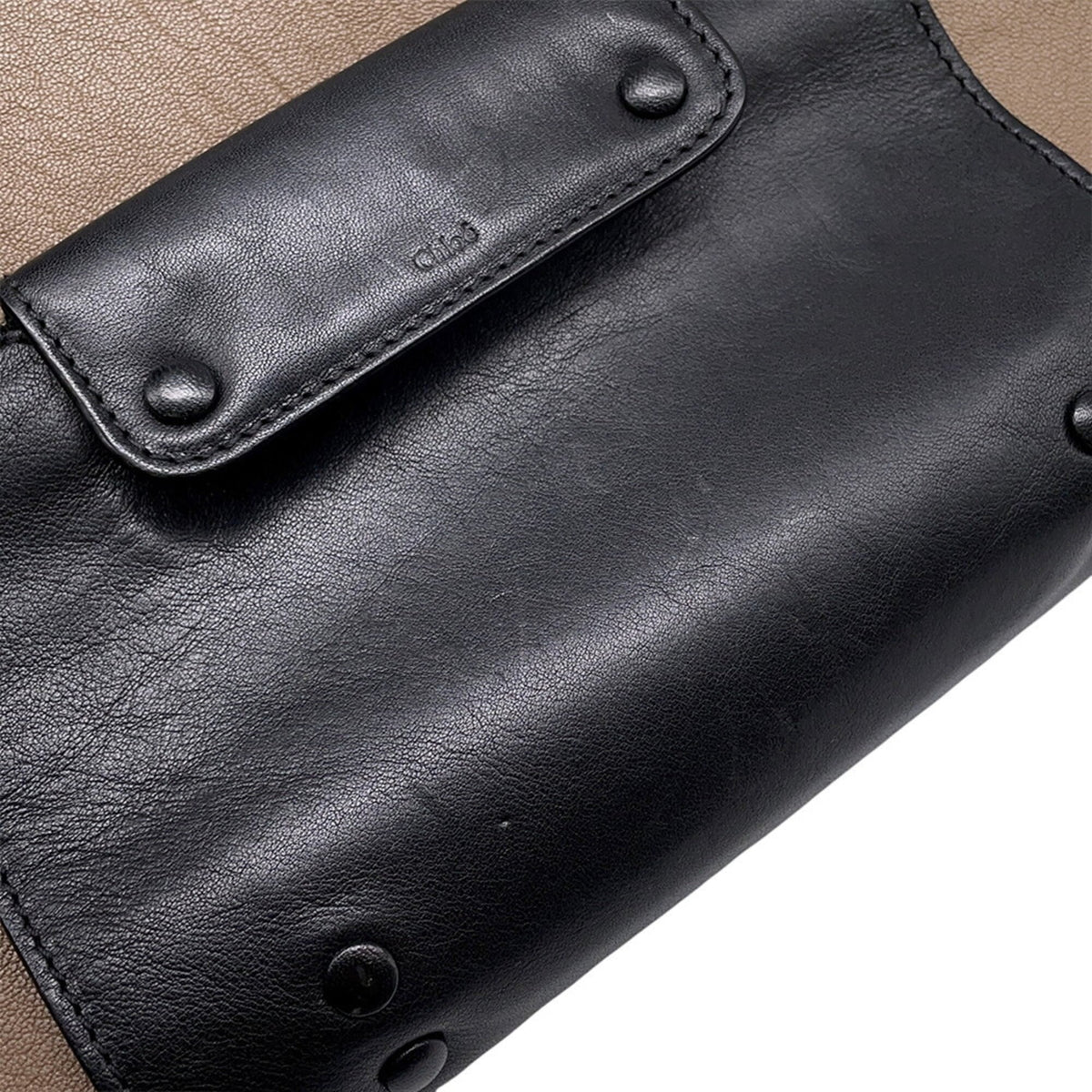 Chloé Black Brown Leather Handbag (Pre-Owned)
